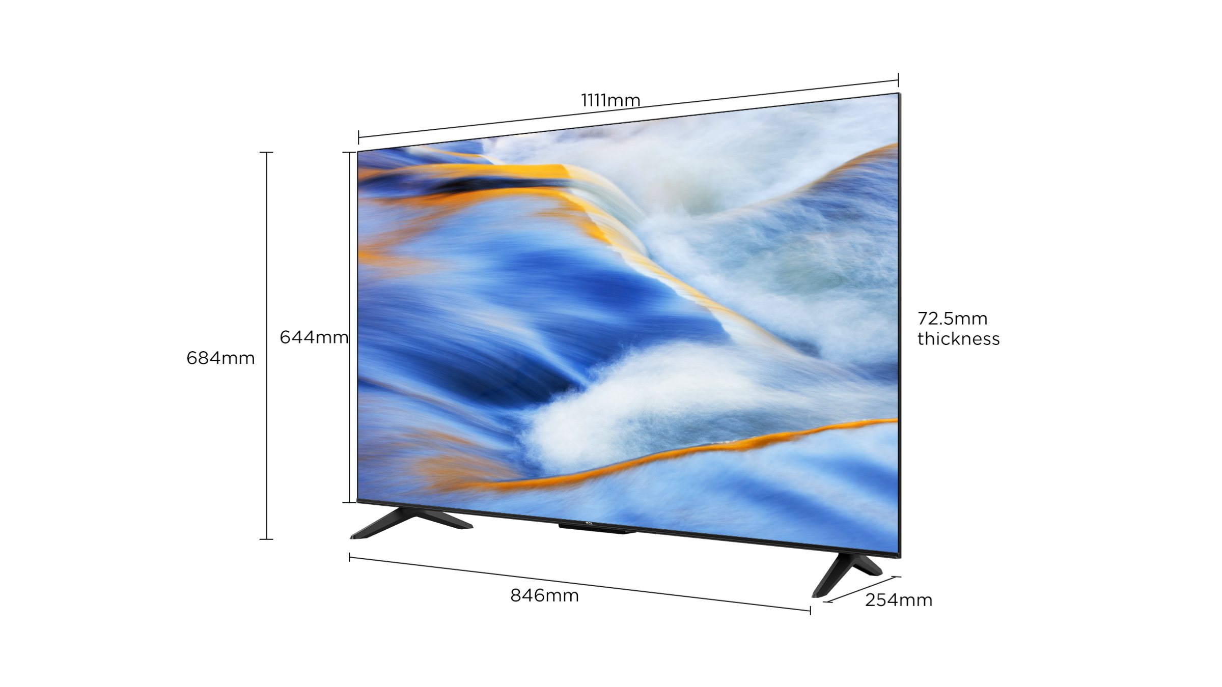 TCL G60K 4K HDR TV Screen Size 50