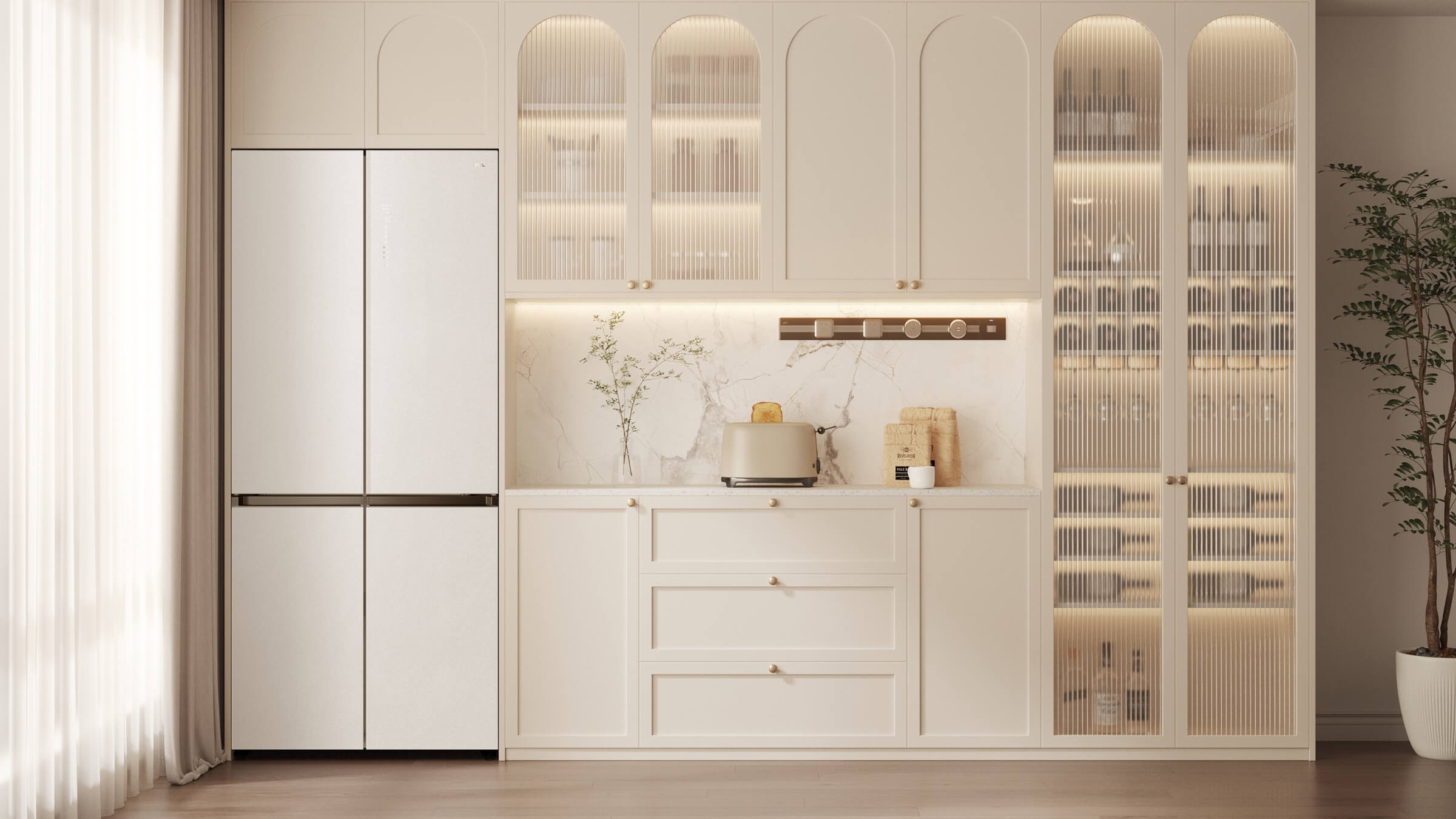 TCL C521CD-Multi Doors Refrigerator diaplay 