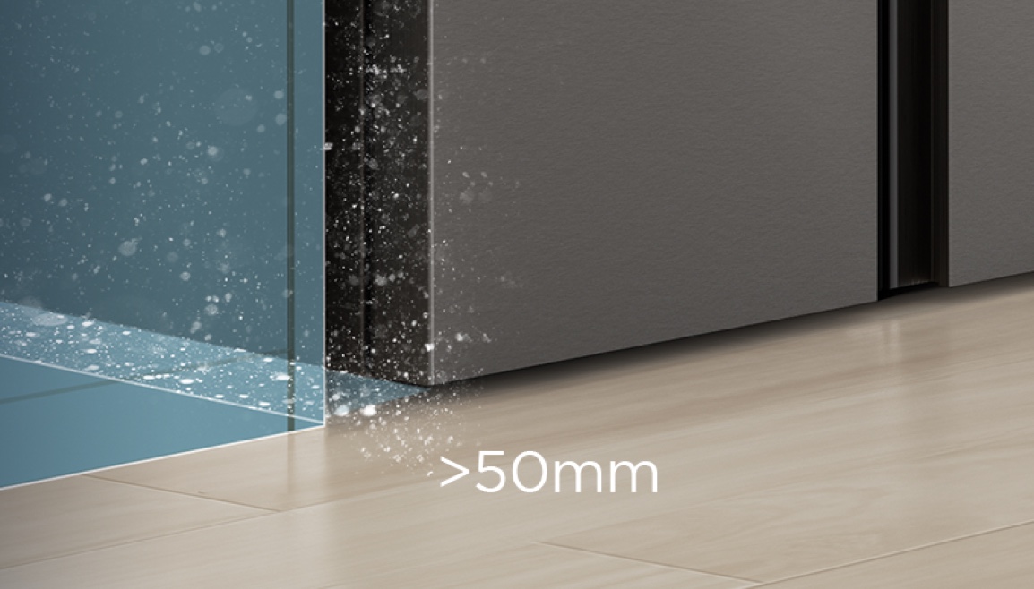 Conventional Refrigerator Leaves a large gap