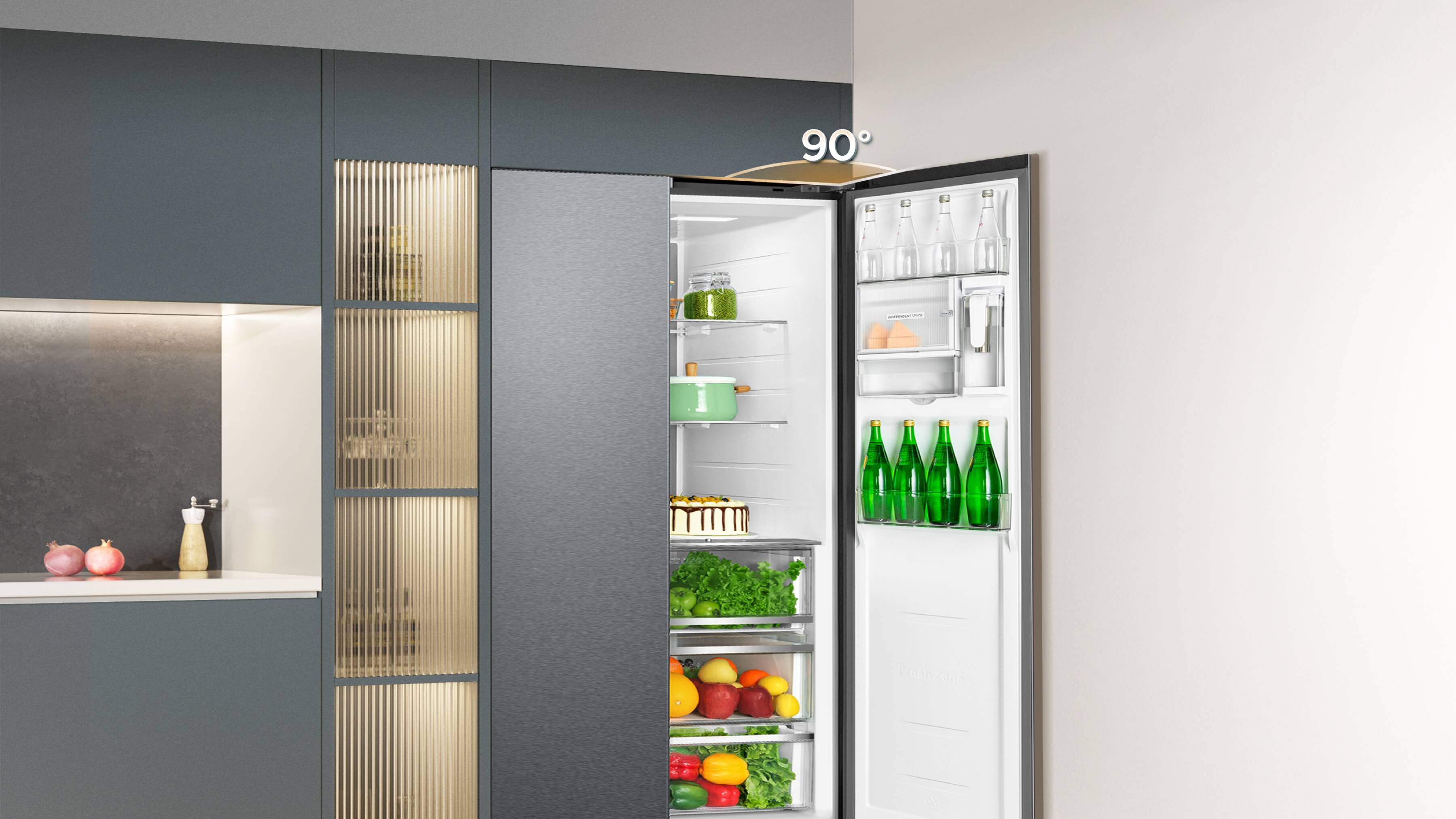 TCL free built-in refrigerator Diaplay