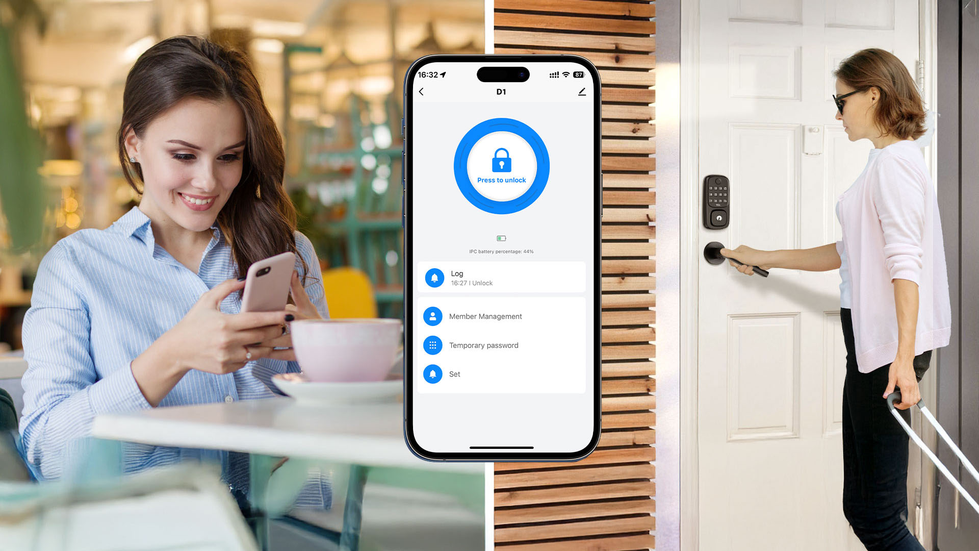 TCL D1 Fingerprint Smart Lock Unlock from Anywhere