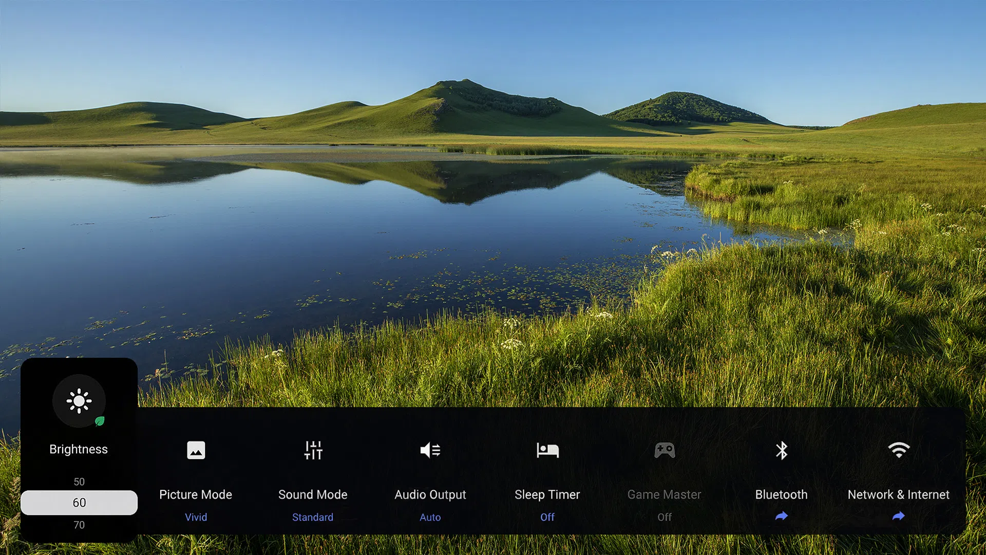 TCL C6KS with quick settings