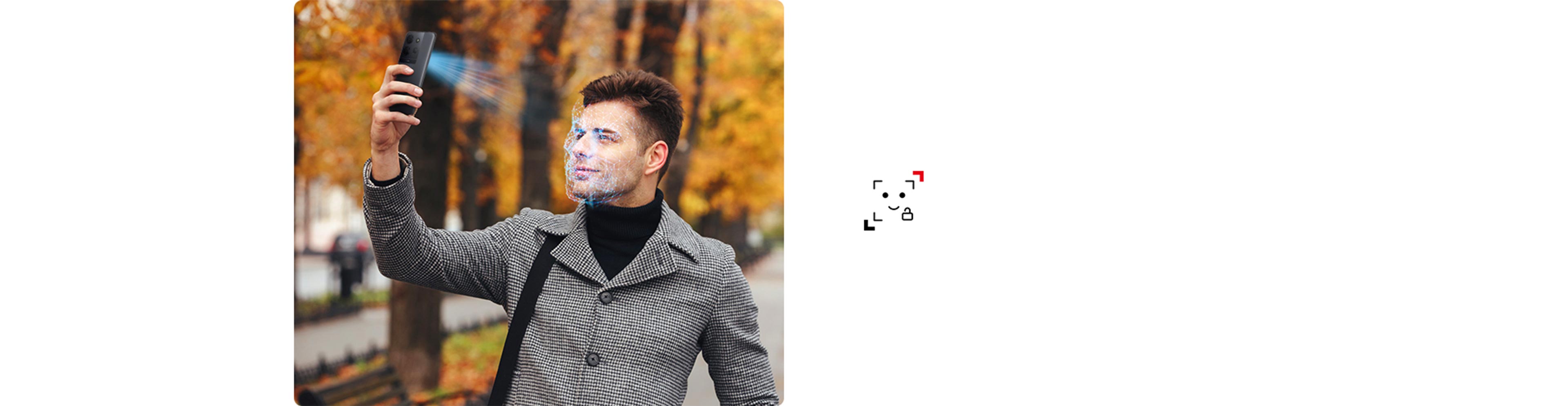 TCL 503 phone Face Unlock