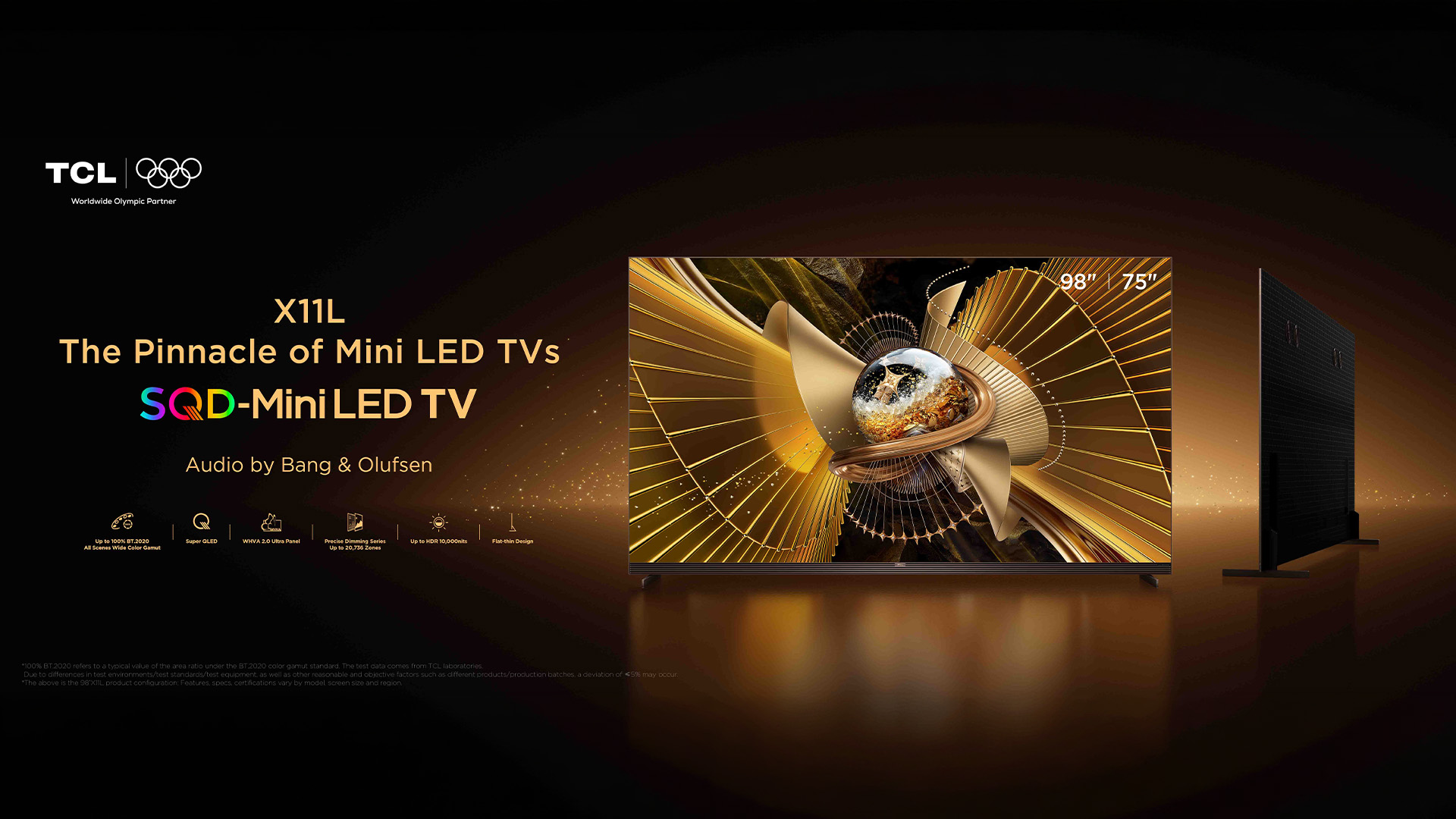 TCL X11L Premium SQD-MiniLED TV's Key Banner