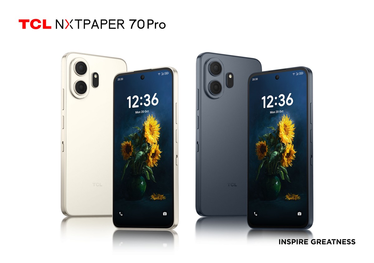 TCL NxtPaper display technology highlighting its paper-like visual comfort and anti-glare properties.