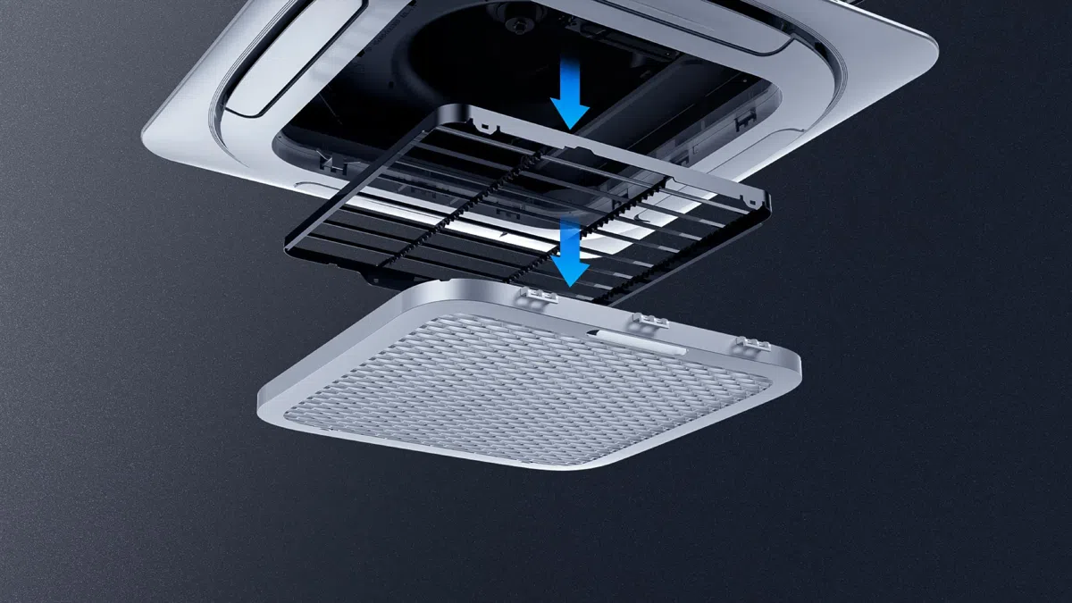 TCL Ceiling Mounted AC Easy to Clean Filter