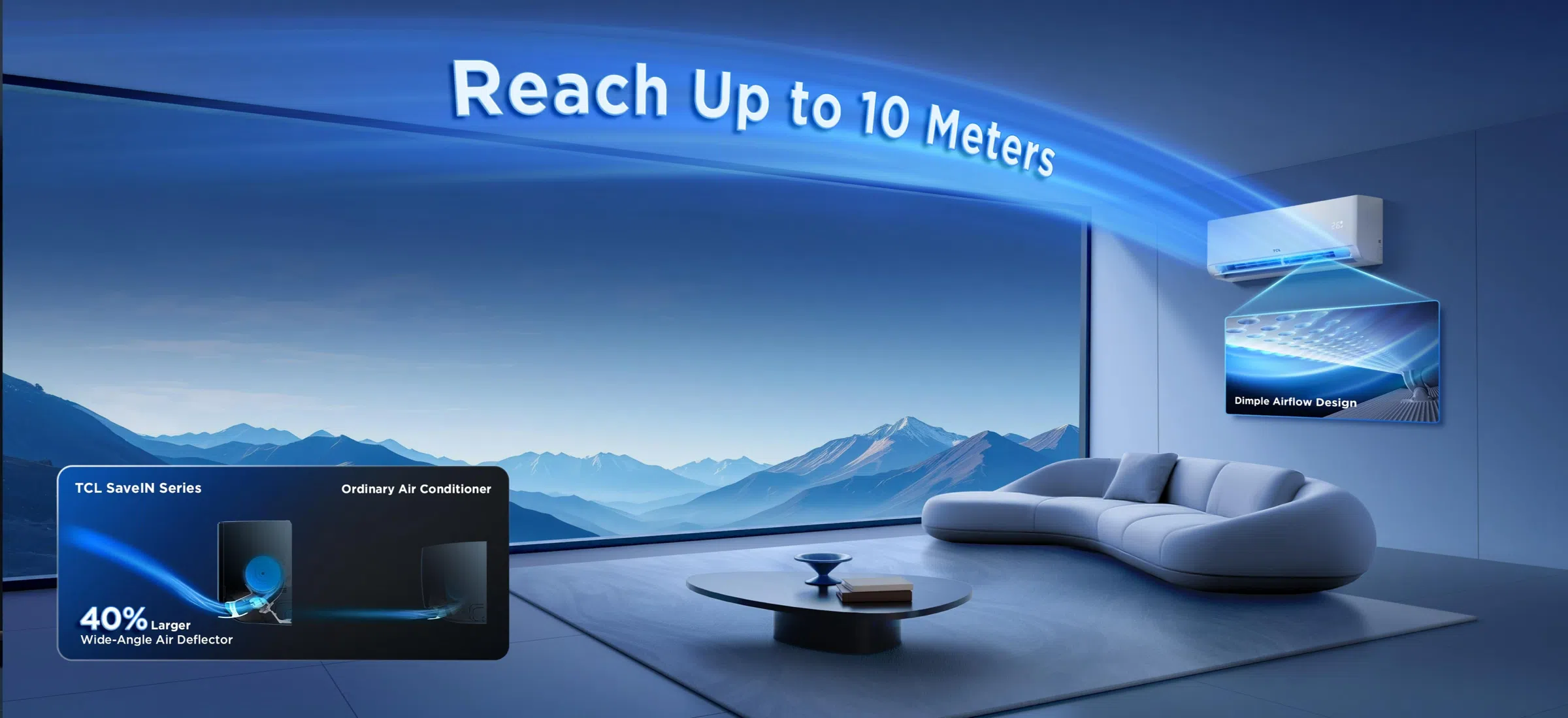 TCL SaveIN AI Series AC With Coanda airflow effect
