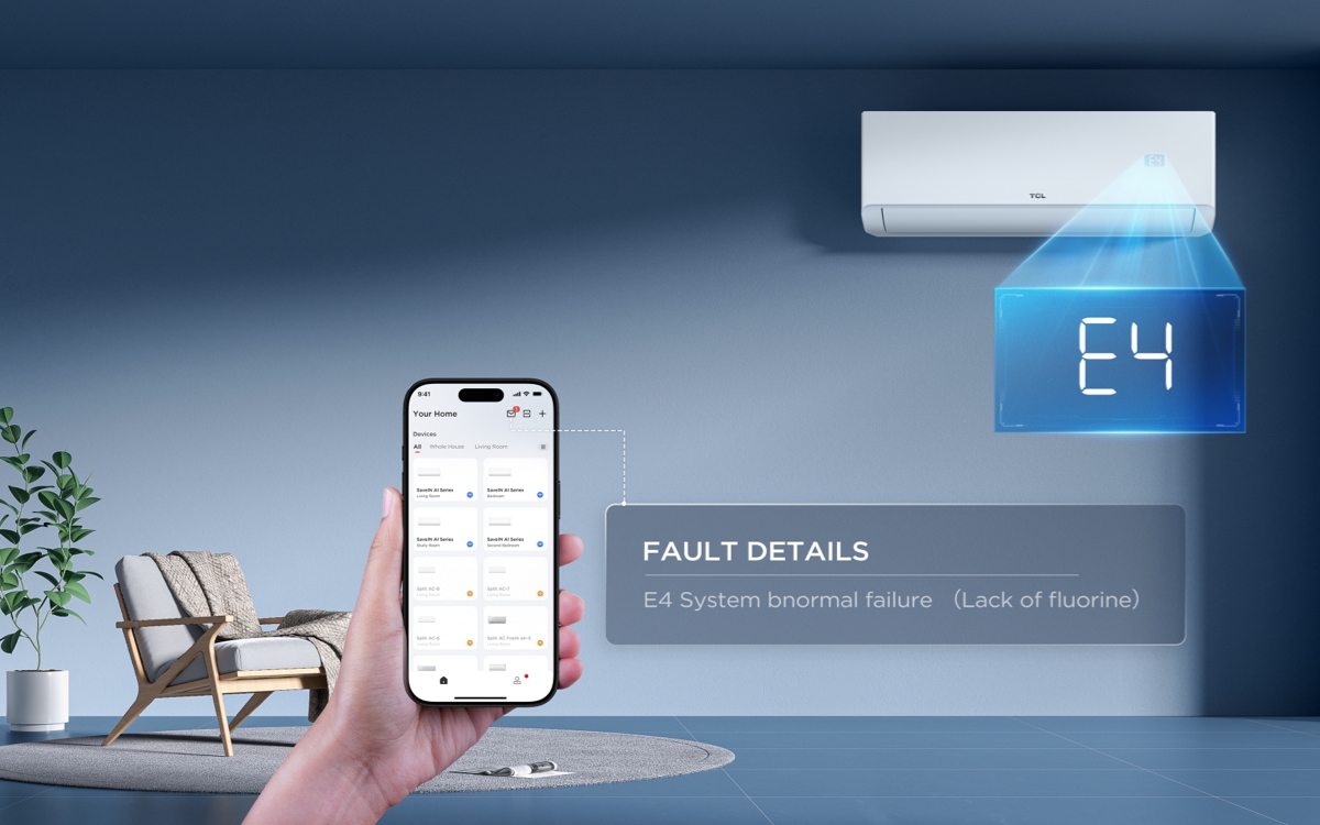 TCL SaveIN AI AC Self-diagnosis and Refrigerant Leakage Reminder