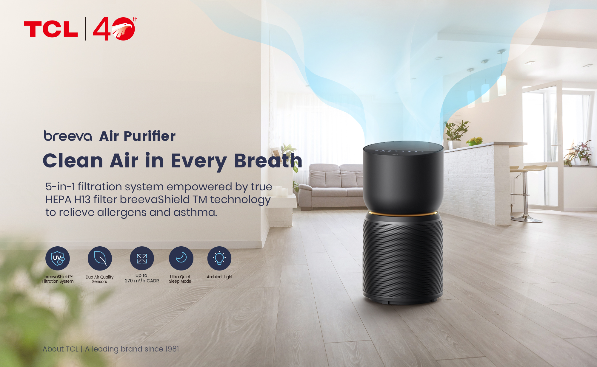 TCL  air-purifier Clean Air in Every Breath