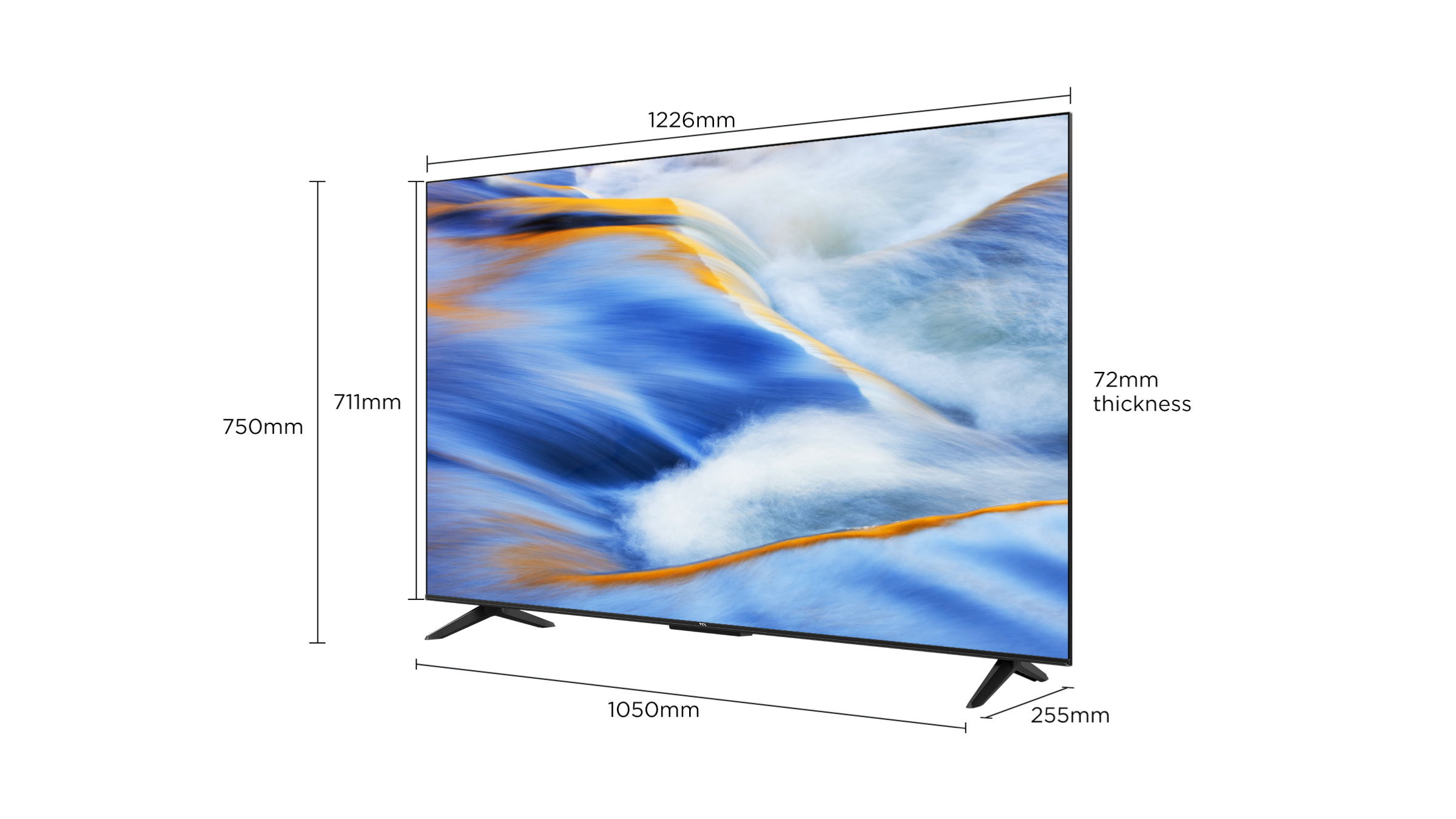TCL G60K 4K HDR TV Screen Size 55