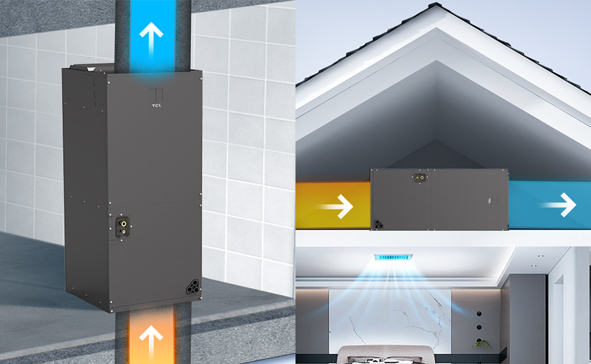 TCL CAC Air Handler with Multiple Installation Methods