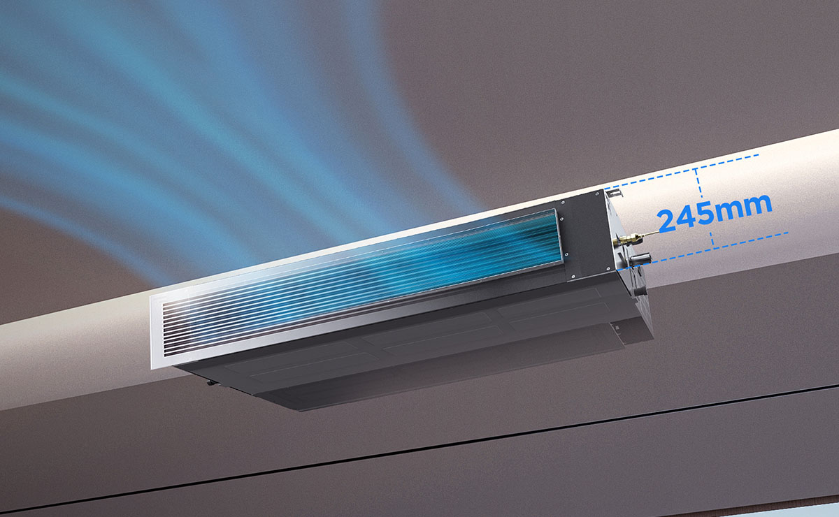 乐竟体育 High ESP Duct with new designed body of 245mm thickness 