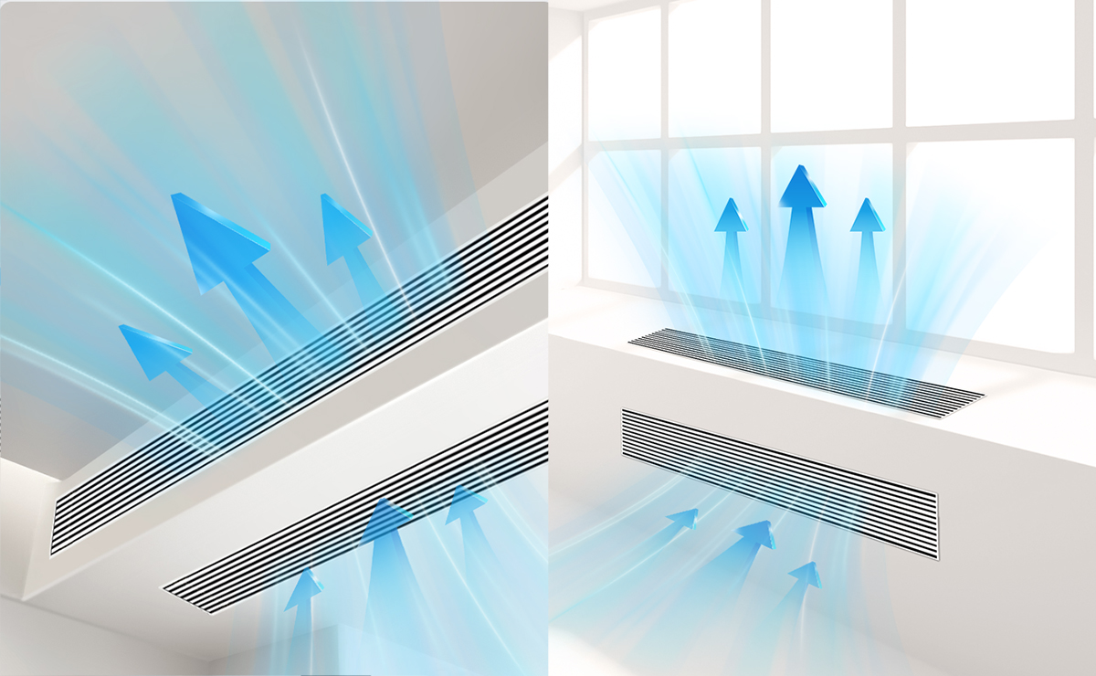 TCL High ESP Duct Supports both ceiling concealed and floor concealed installation