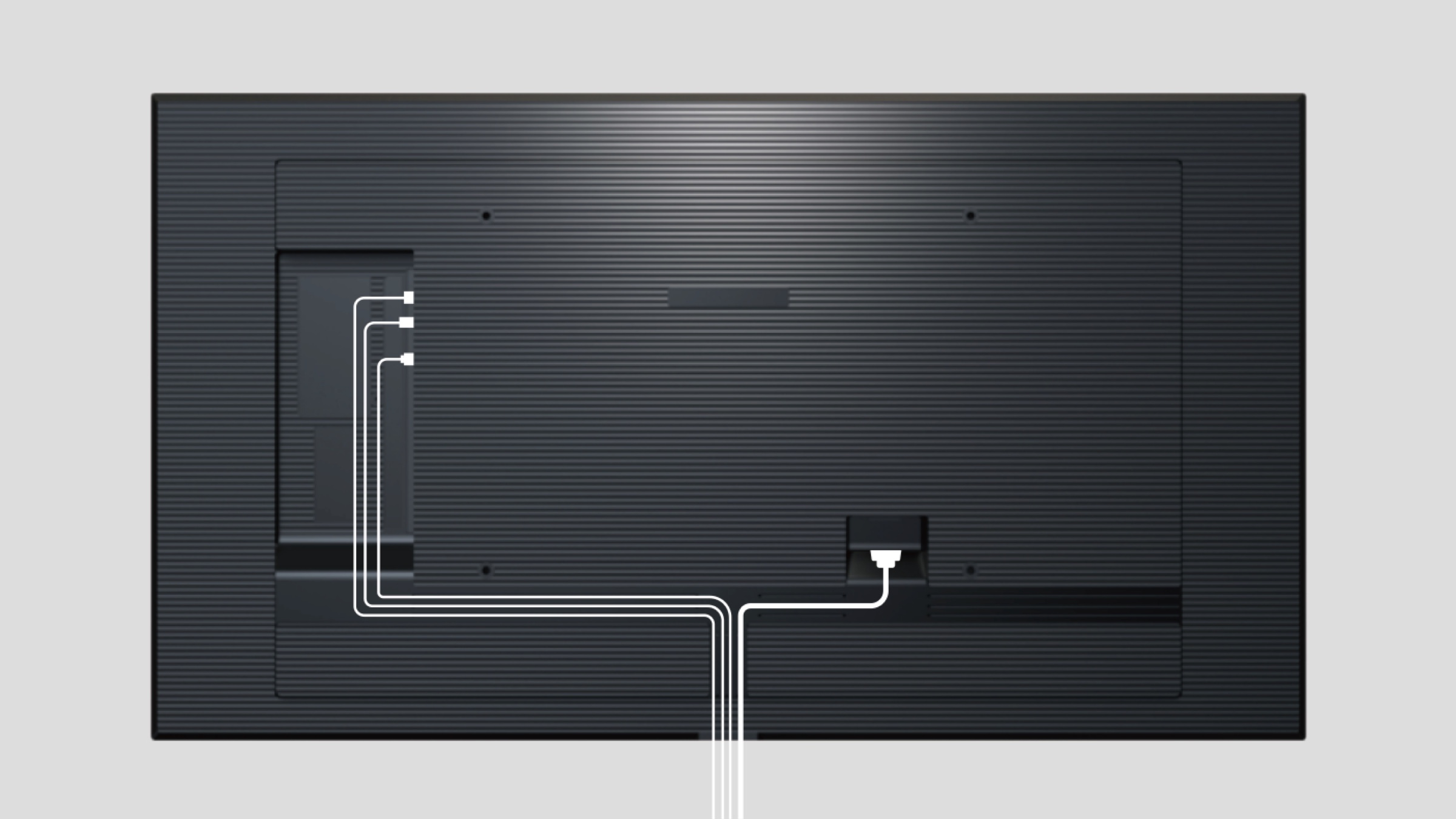 Neat and clean back panel design