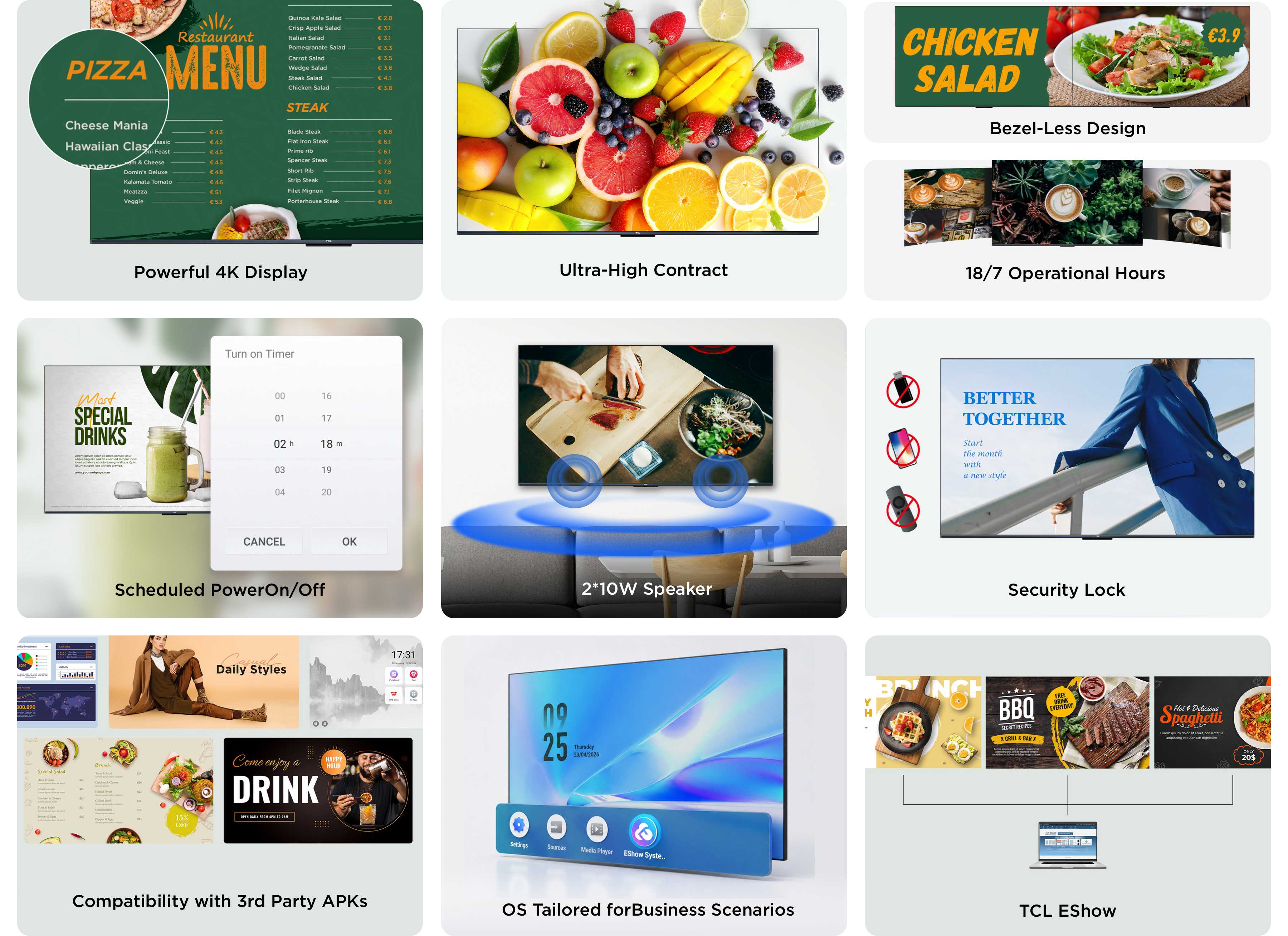 乐竟体育 TEN Series Digital Signage Overview