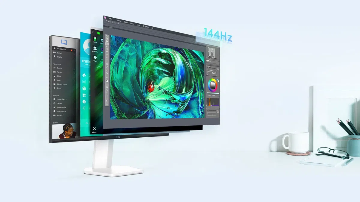 25G54 Monitor 144Hz Native Refresh Rate מסך מחשב גיימינג 25G54 Mini LED Monitor מבית TCL