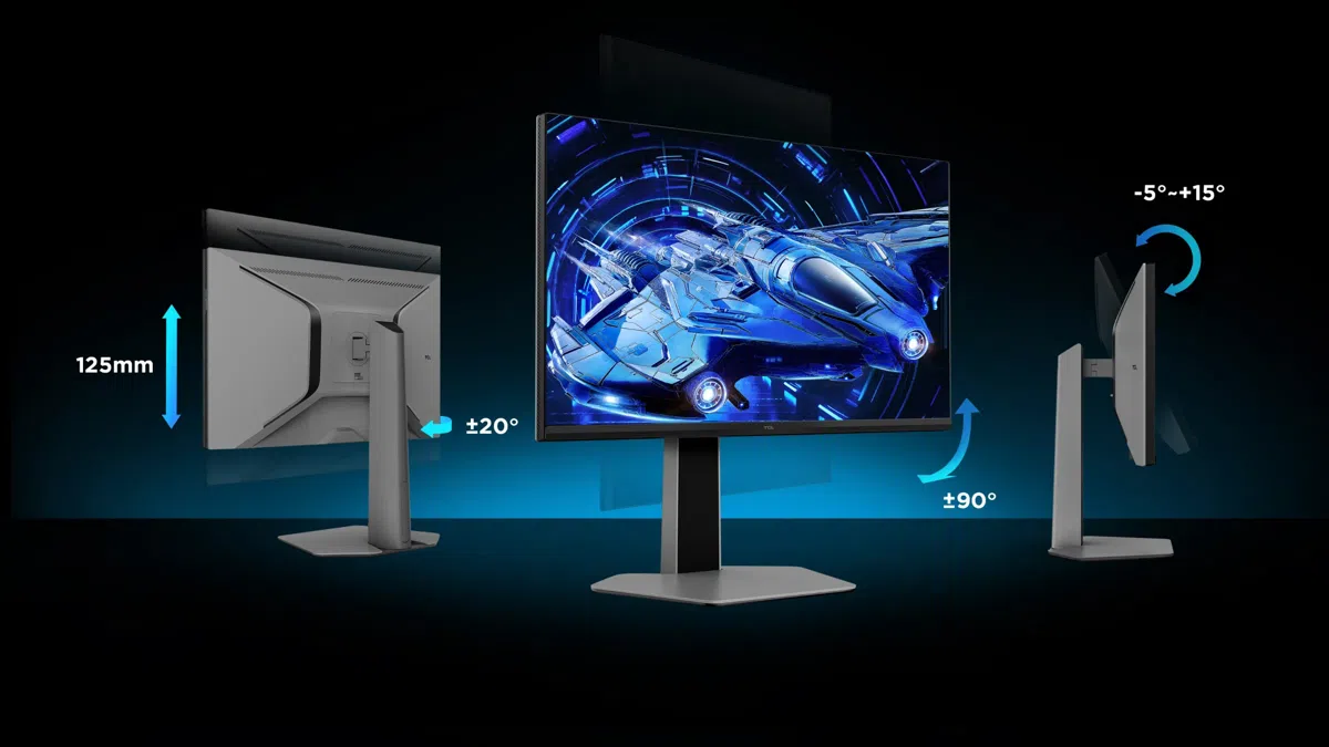 TCL 27R73Q Monitor Flexible and adjustable stand