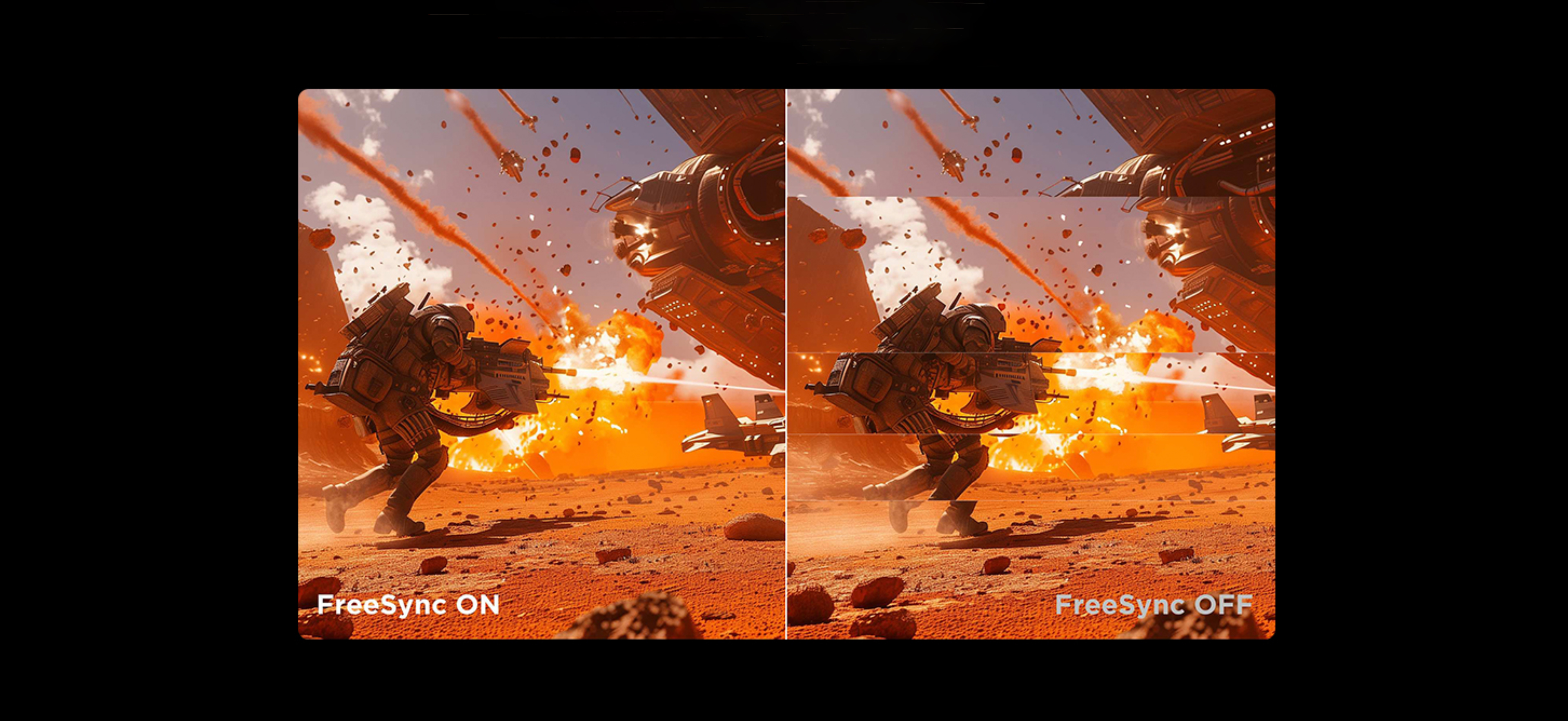 FreeSync Premium make Dynamic image with anti-tearing and no lagging