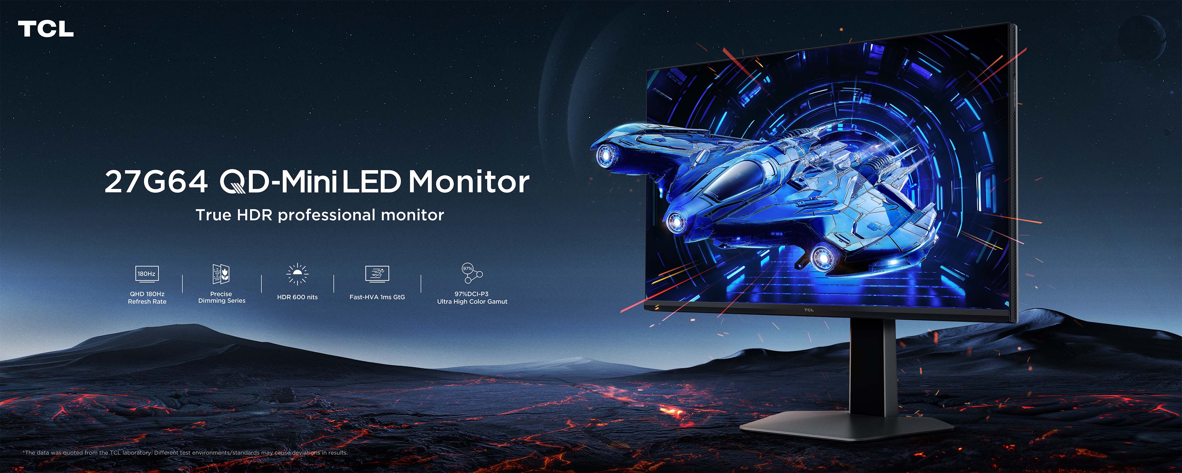 TCL 27G64 量子ドットMini LED WQHDゲーミングモニター TCL 27G64 QD-MiniLED Monitor-27 Inch QHD Monitor | TCL Global