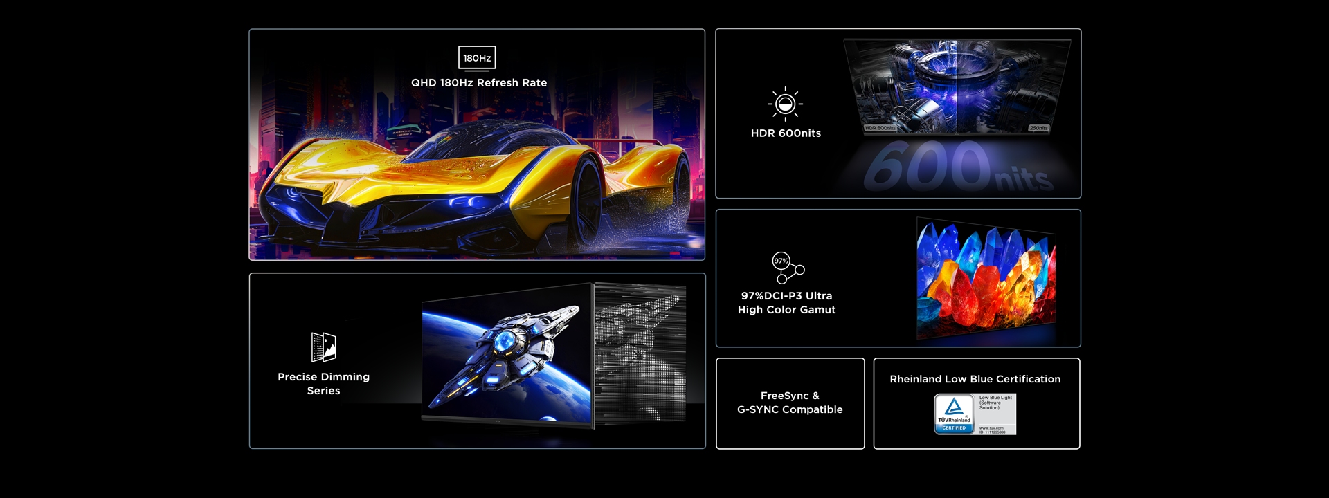 TCL 27R73Q HDR Professional Monitor Features