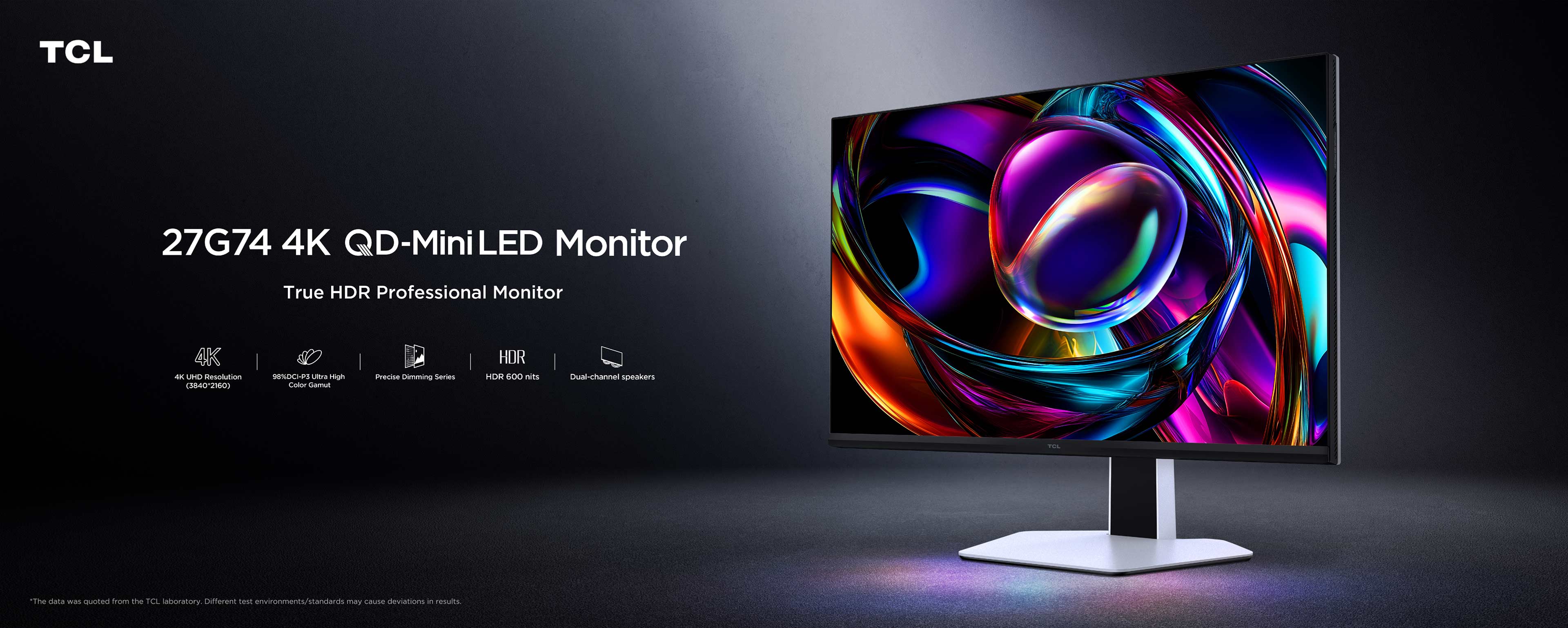 TCL 27G74 ミニLEDモニター Monitors-TCL 4K QD-Mini LED Monitor 27G74 | TCL Japan TCL 27G74