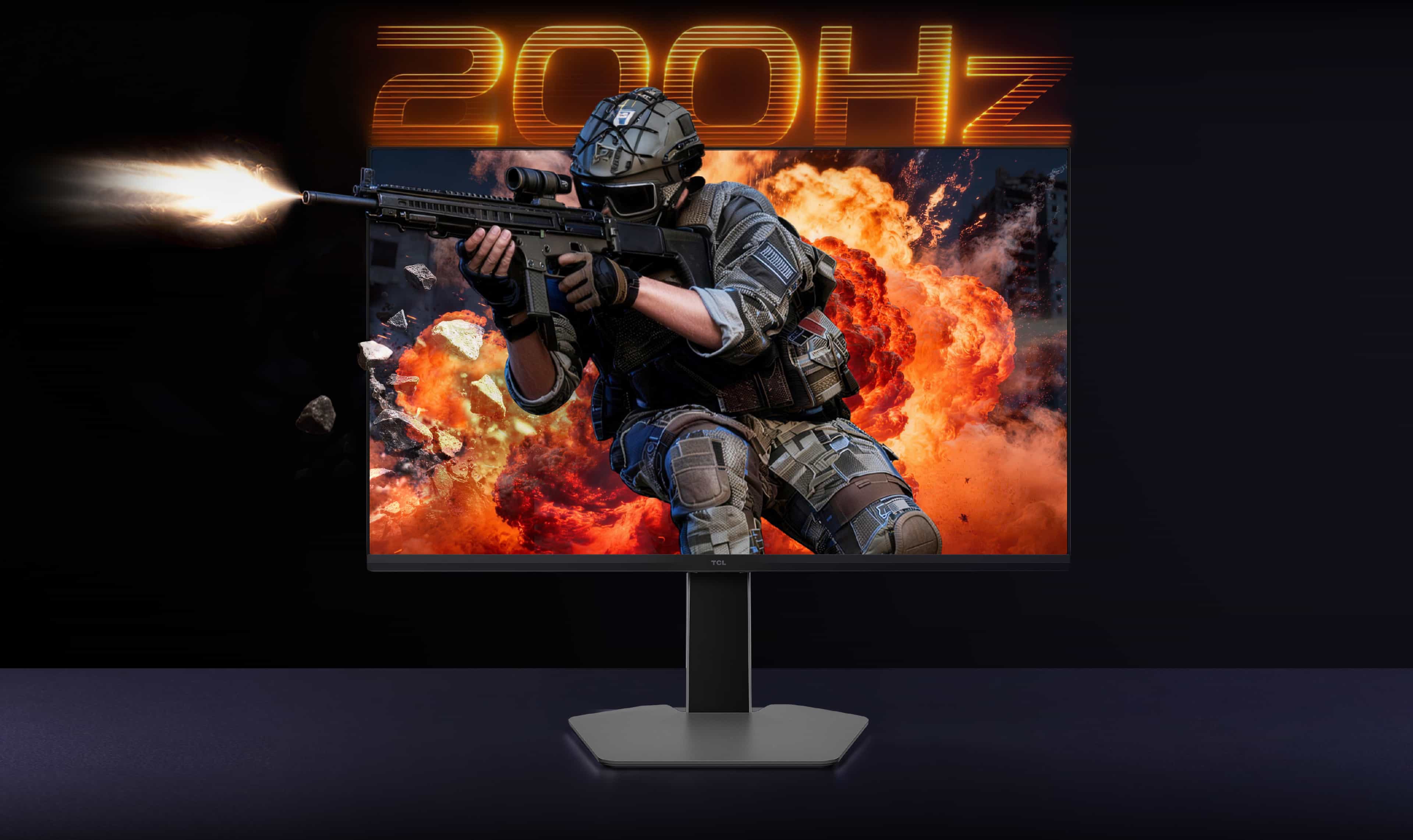 TCL 27P2A 200Hz Mini LED Gaming Monitor with QHD 200Hz Rapid High Refresh Rate