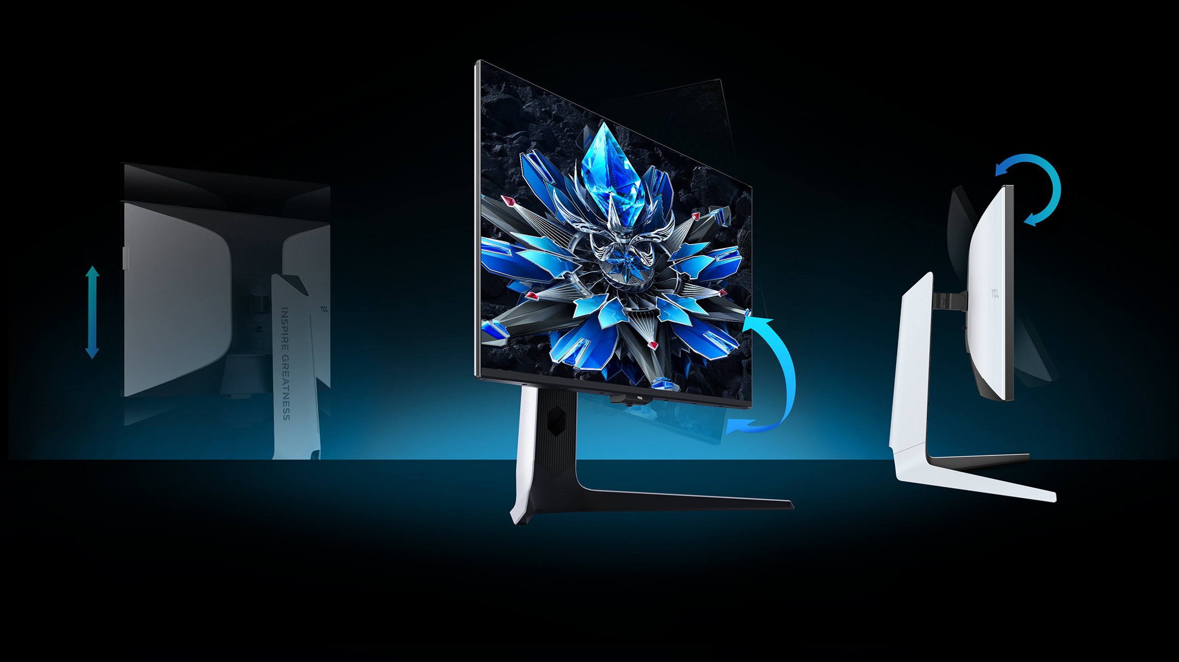 TCL 27R73Q Monitor Flexible and adjustable stand