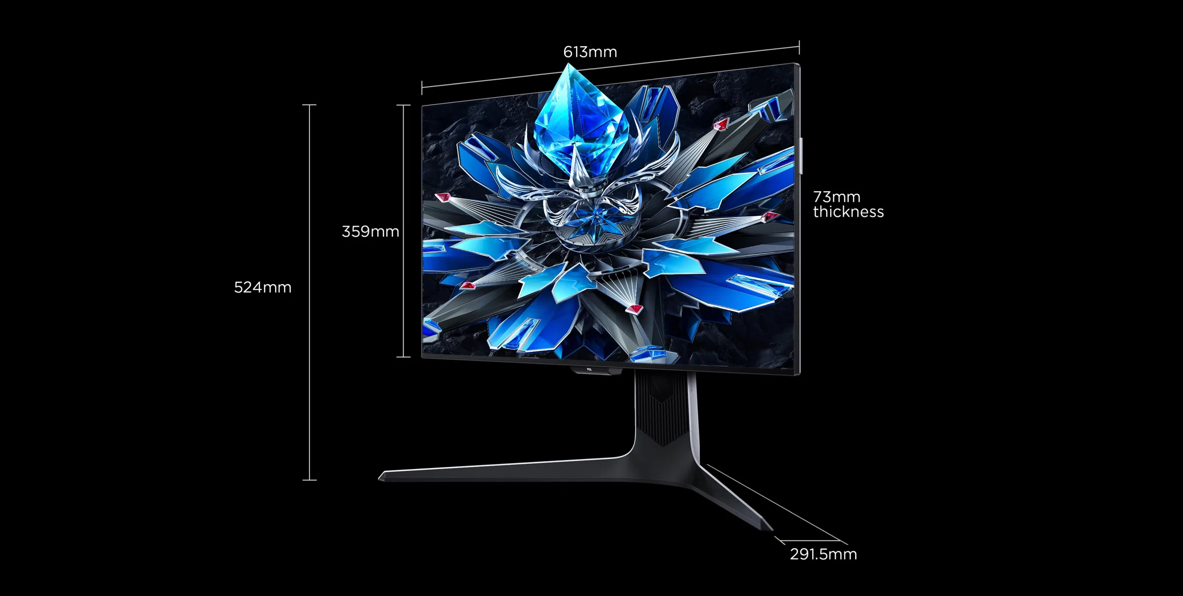 TCL 27R73Q Monitor Screen size