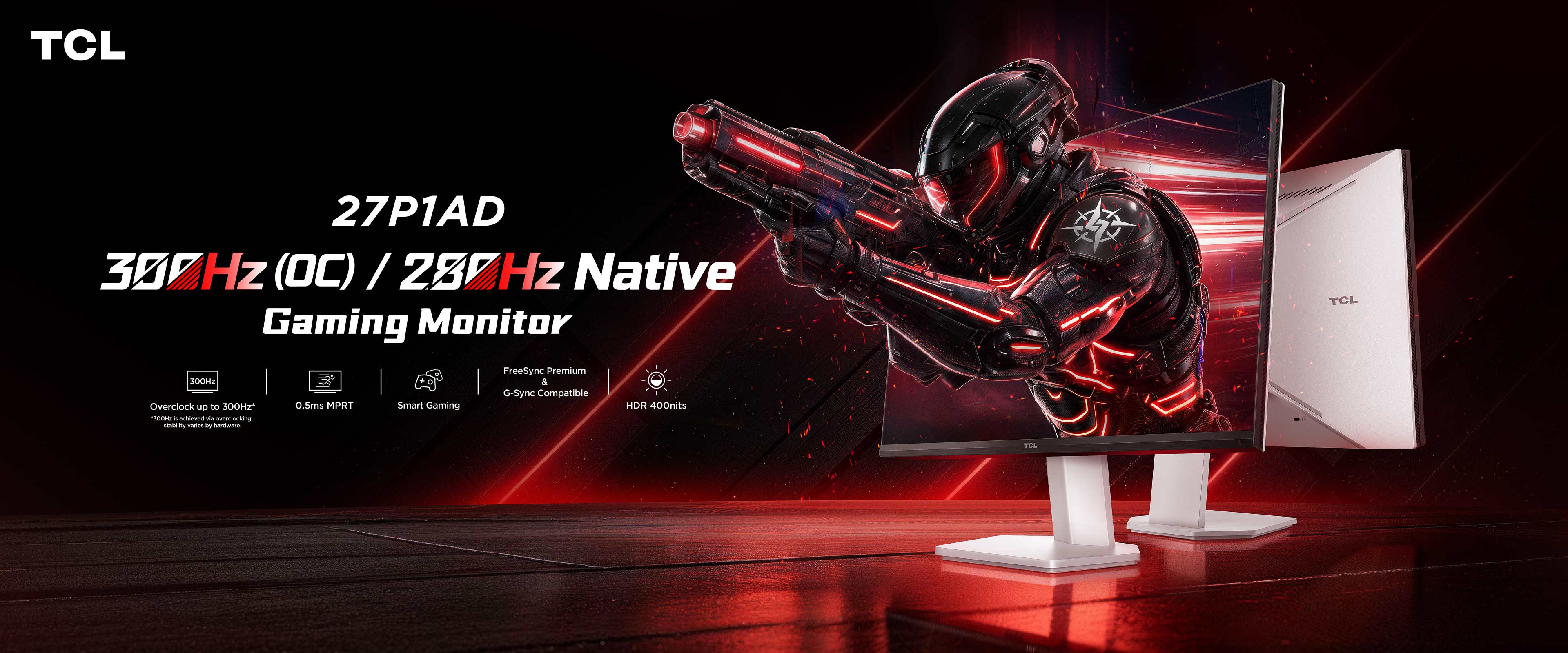 TCL 27P2A 200Hz Mini LED Gaming Monitor 