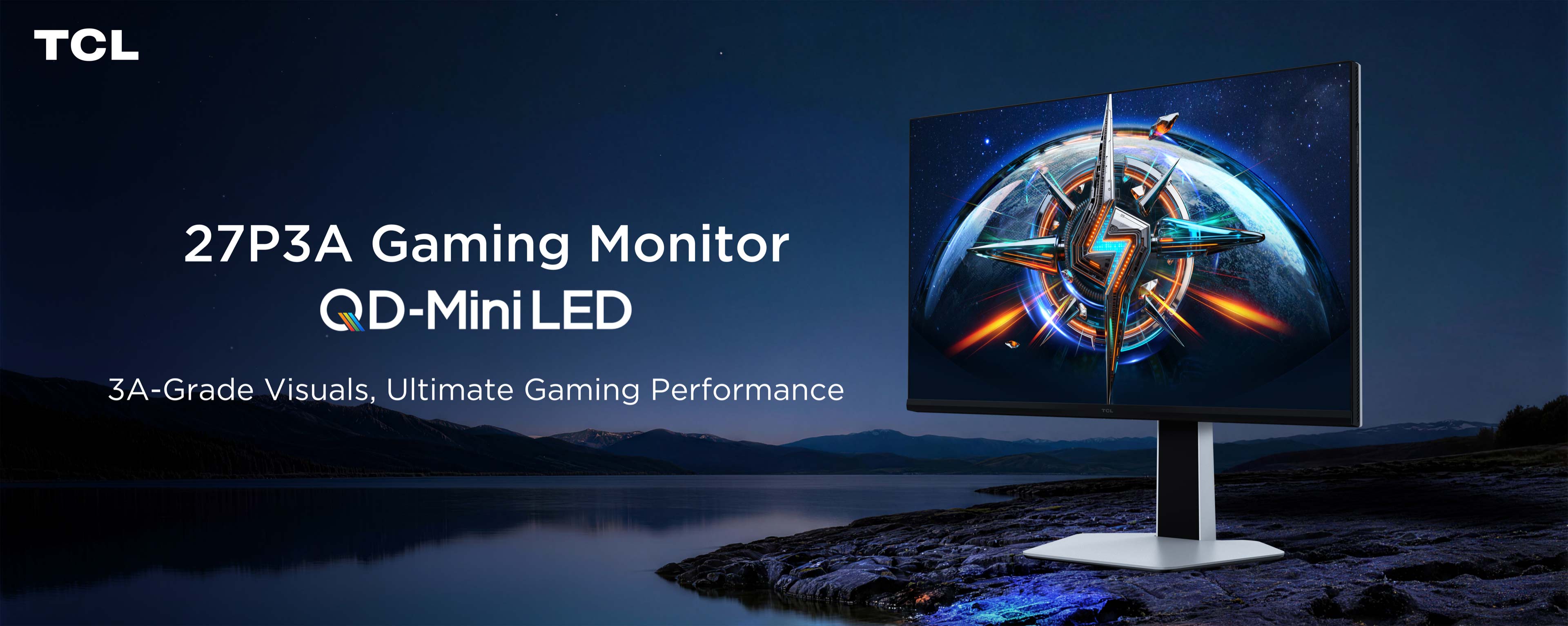TCL 27" P3A 260Hz Mini LED Gaming Monitor