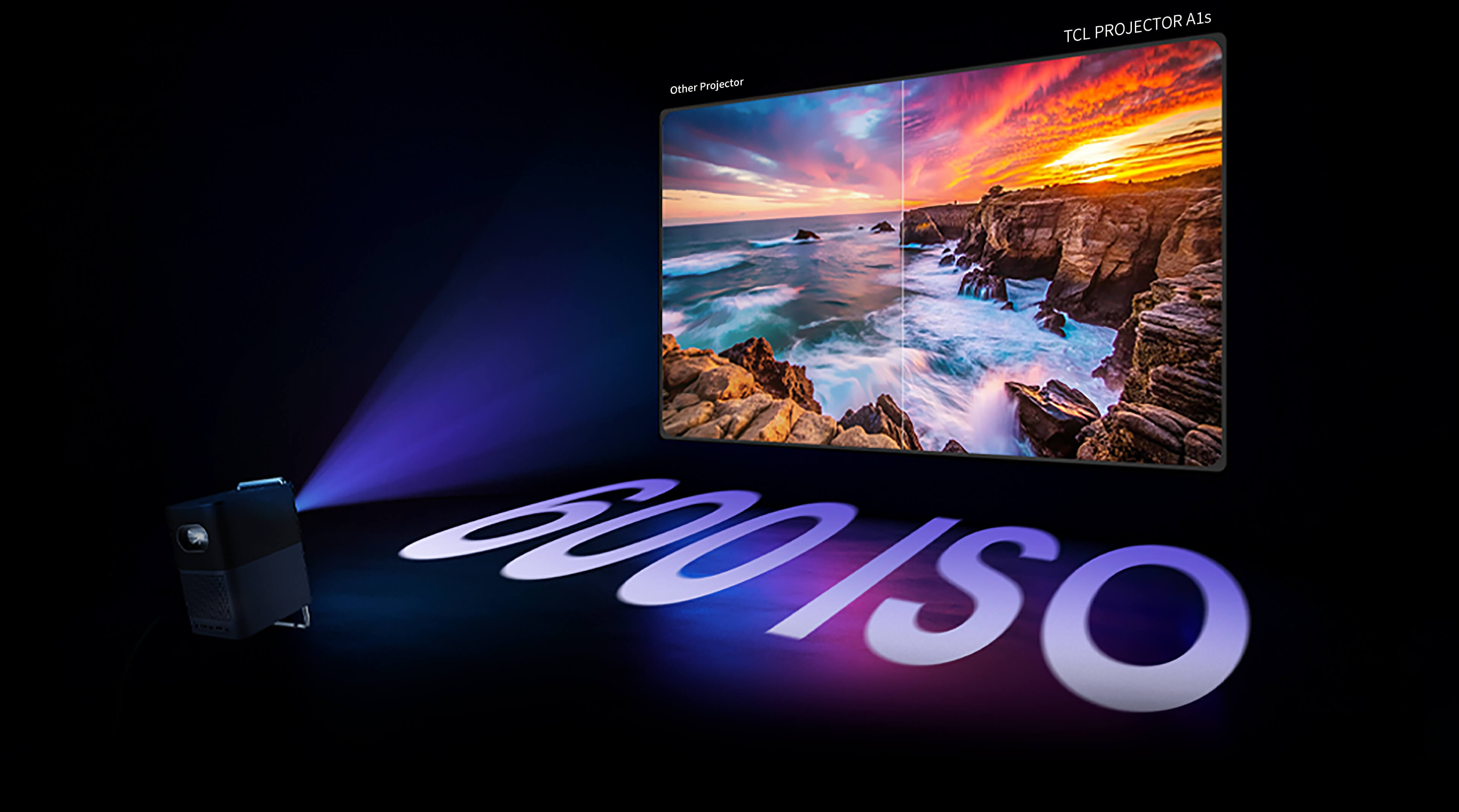 TCL PROJECTOR A1s Mini Projector Google TV Netflix Licensed | TCL