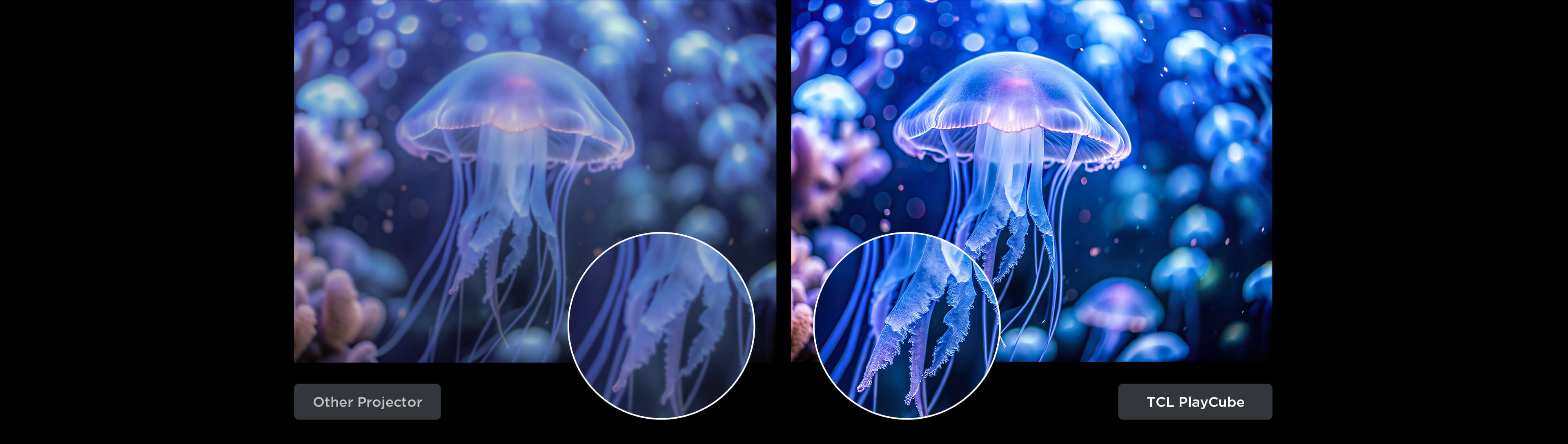 PlayCube Projector 1920x1080 Full HD resolution with 4K supported