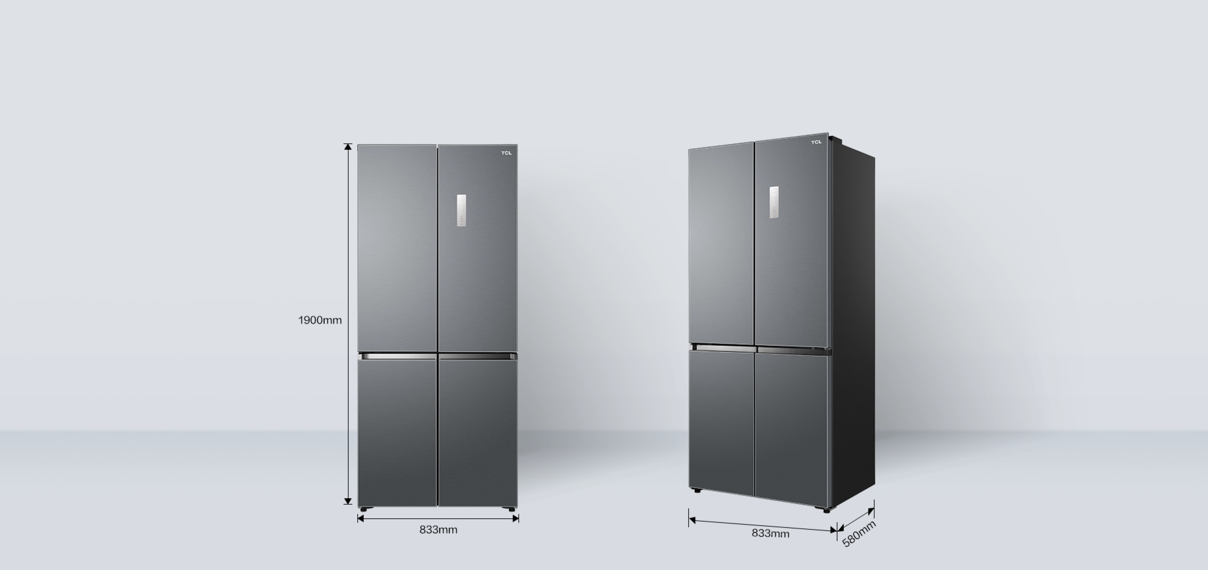 TCL Free Built-in Refrigerator C521CD Dimensions