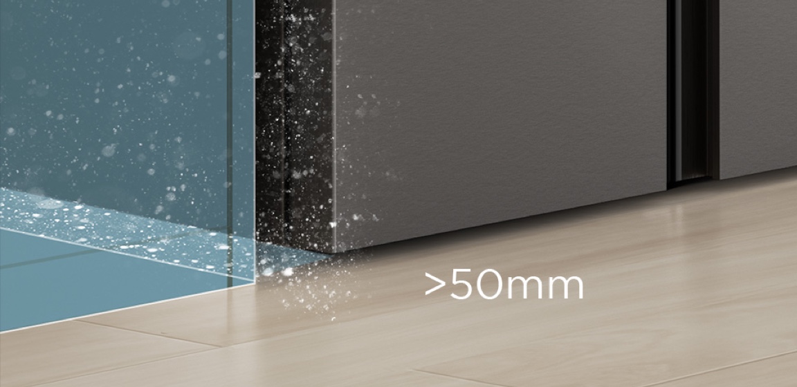 Conventional Refrigerator Leaves a large gap