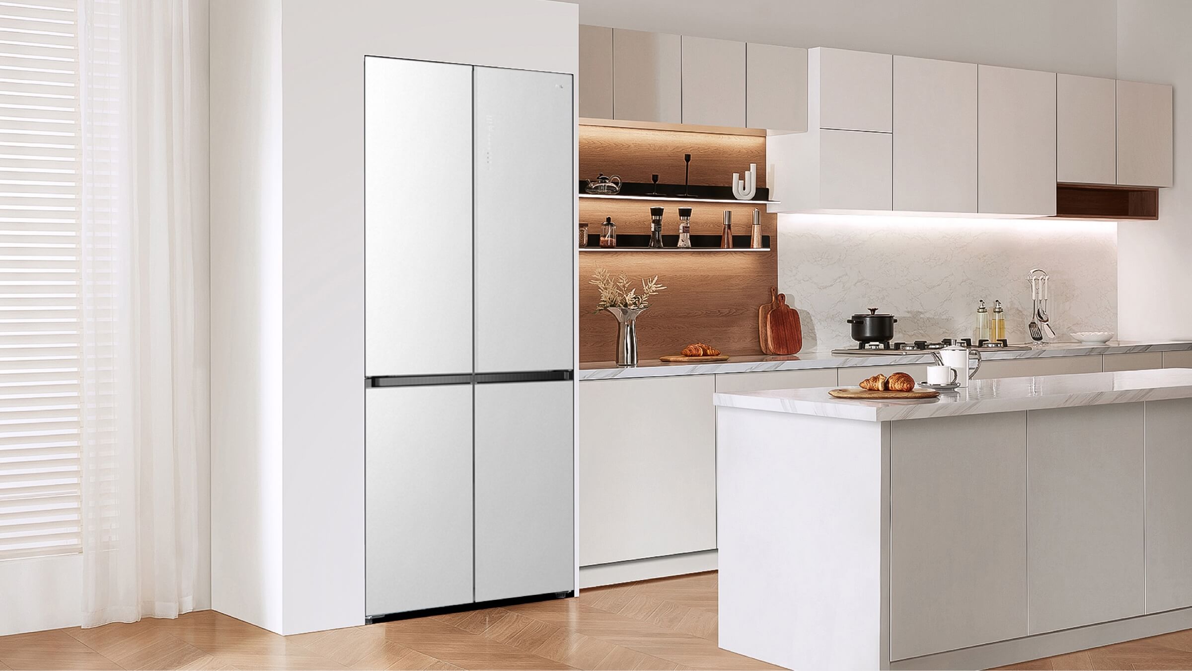 TCL C521CD-Multi Doors Refrigerator diaplay 