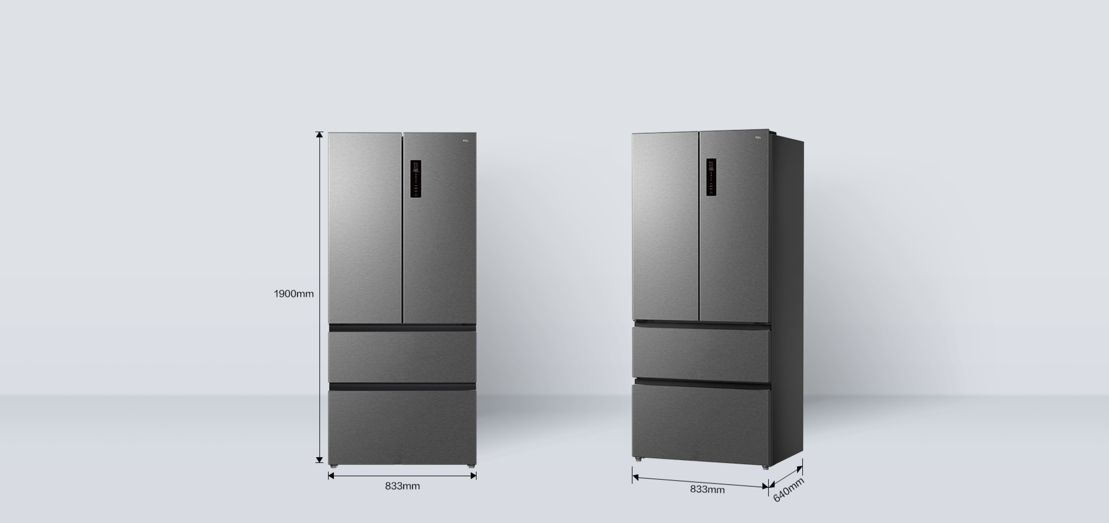 Refrigerator C530FD Dimensions