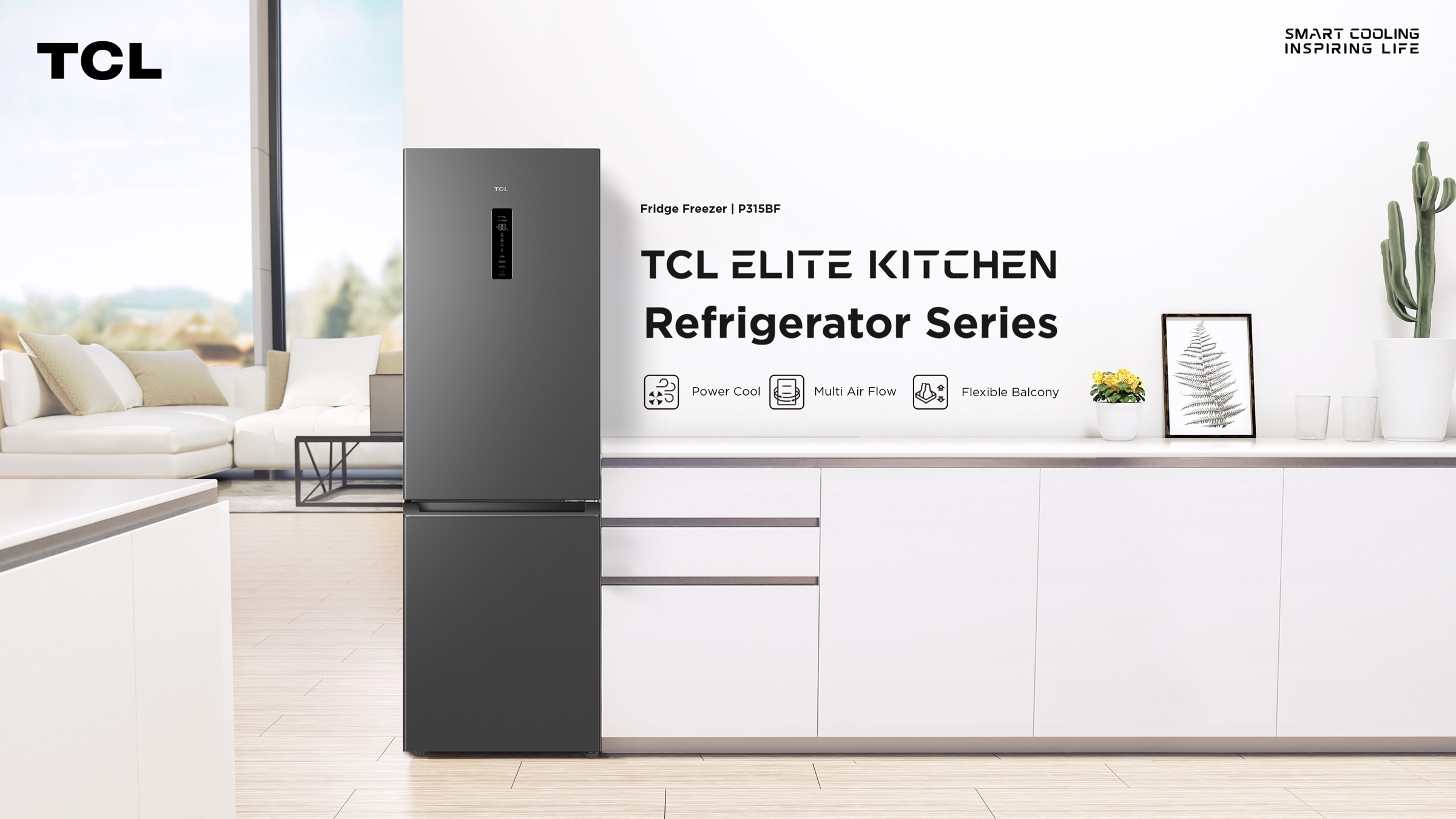 TCL C387BF-Bottom Freezer Refrigerator