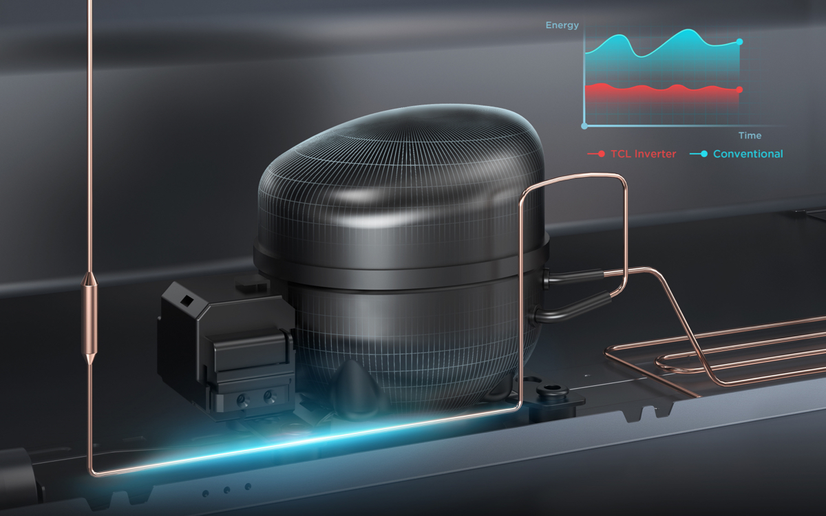 TCL C387BF Refrigerator Faster cooling and Better Food Preservation