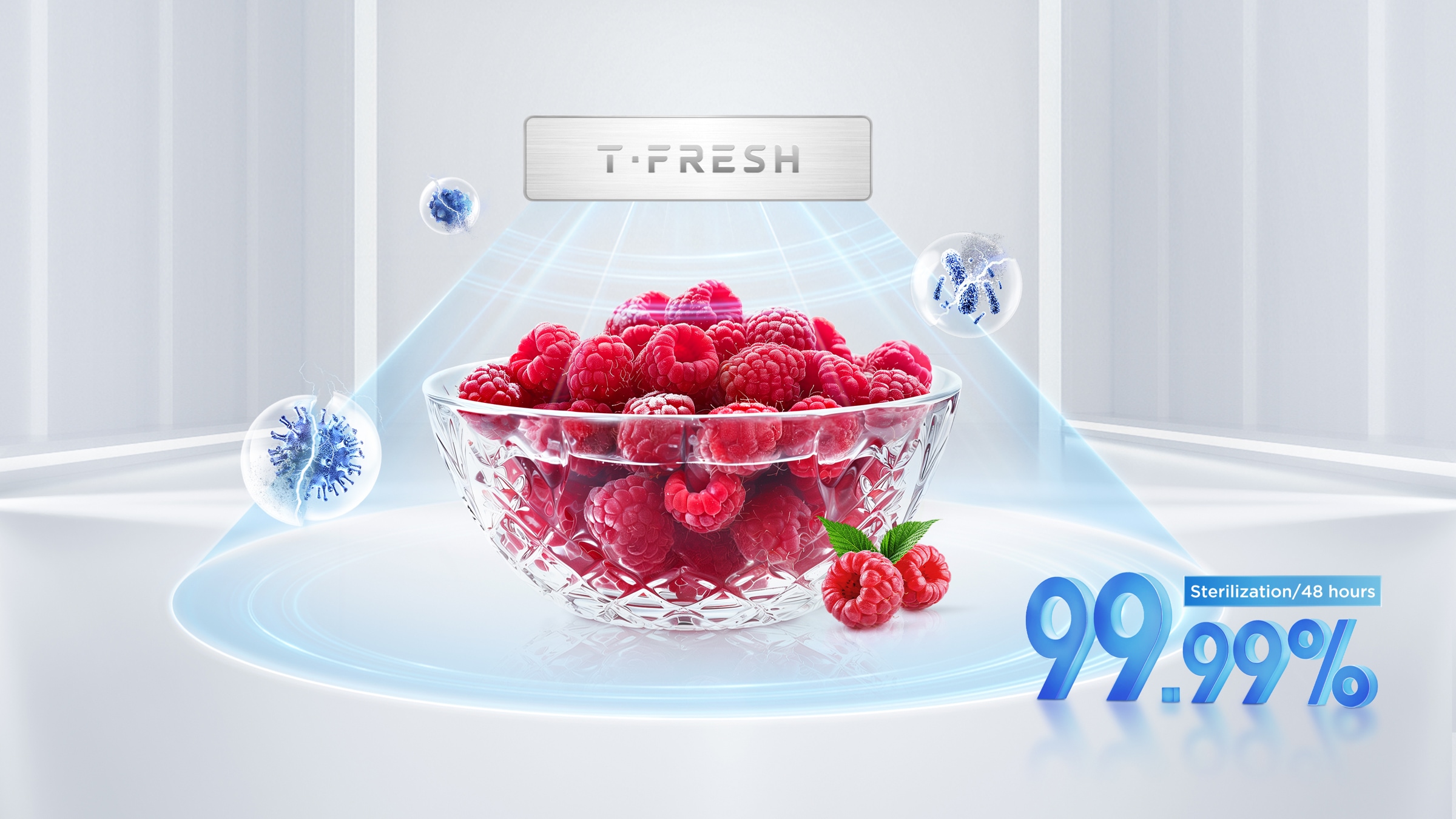 乐竟体育 C387BF Refrigerator Three temperature settings