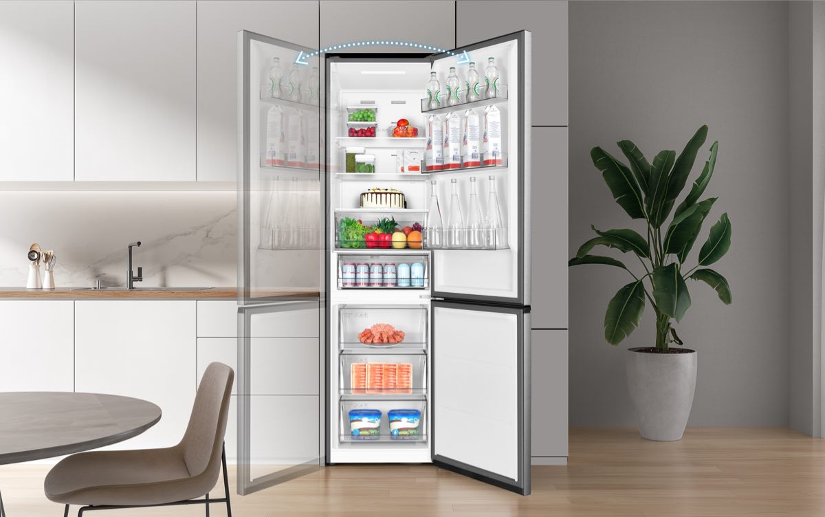 TCL 409L Two Door Bottom Mount Refrigerator P409BF