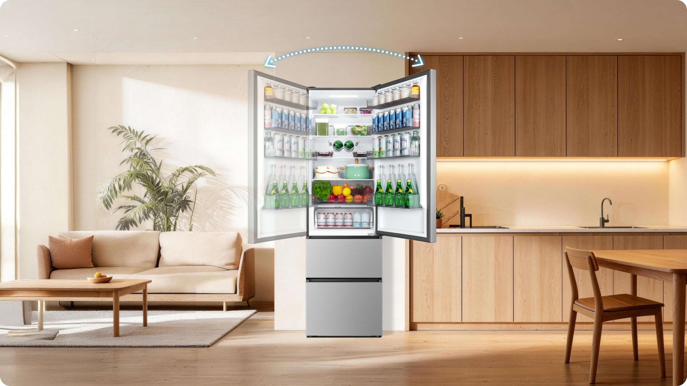 TCL C387BF Refrigerator Three temperature settings