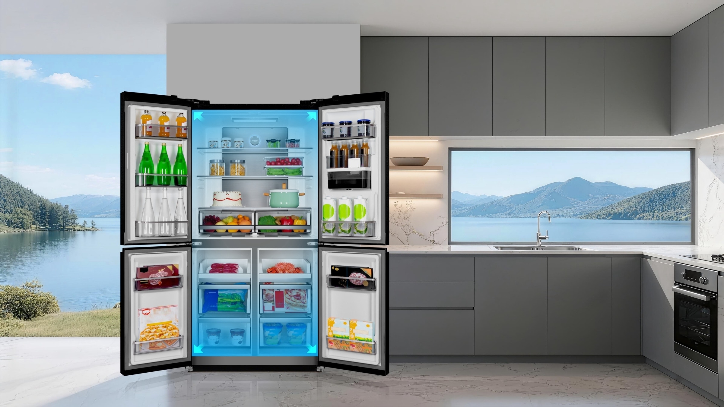 TCL P610CD Multi-Door No-Frost Refrigerator | TCL Global