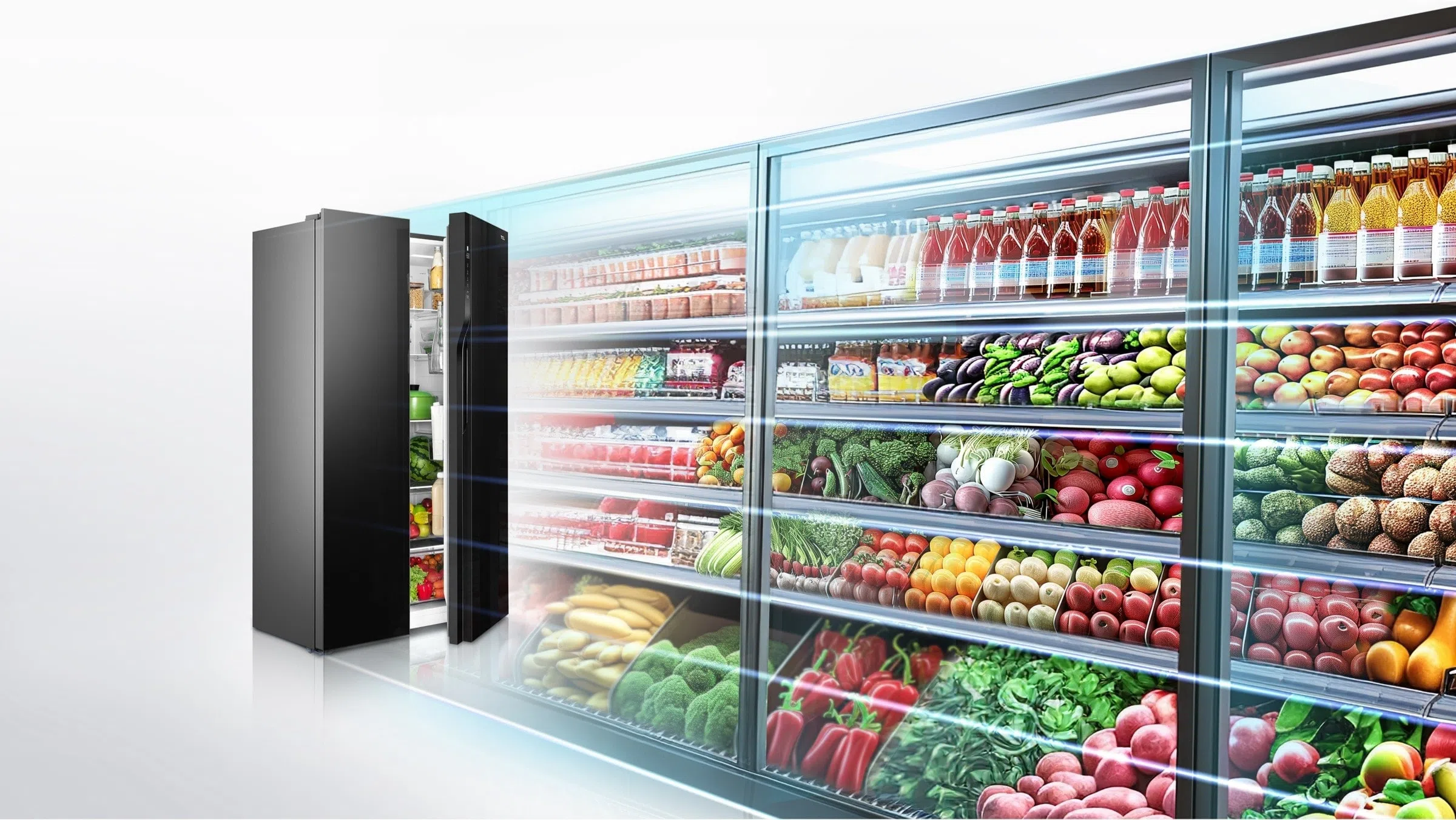 TCL P650SB Refrigerator 633L Super Capacity ; TCLP692SBBG 521L 2 Doors REFRIGERATOR-NO FROST; available in kenya at the best price in narobi cbd