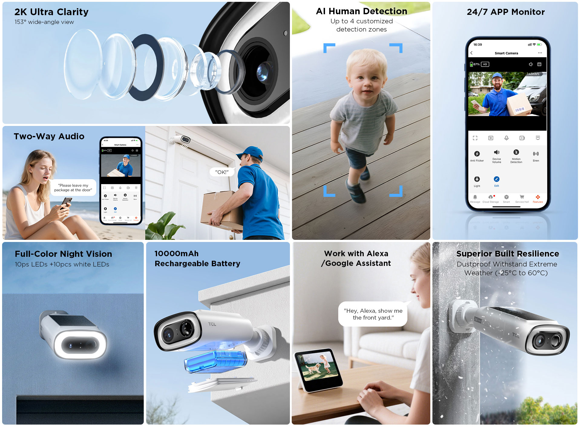 TCL Cam B1 Security Camera Full Function