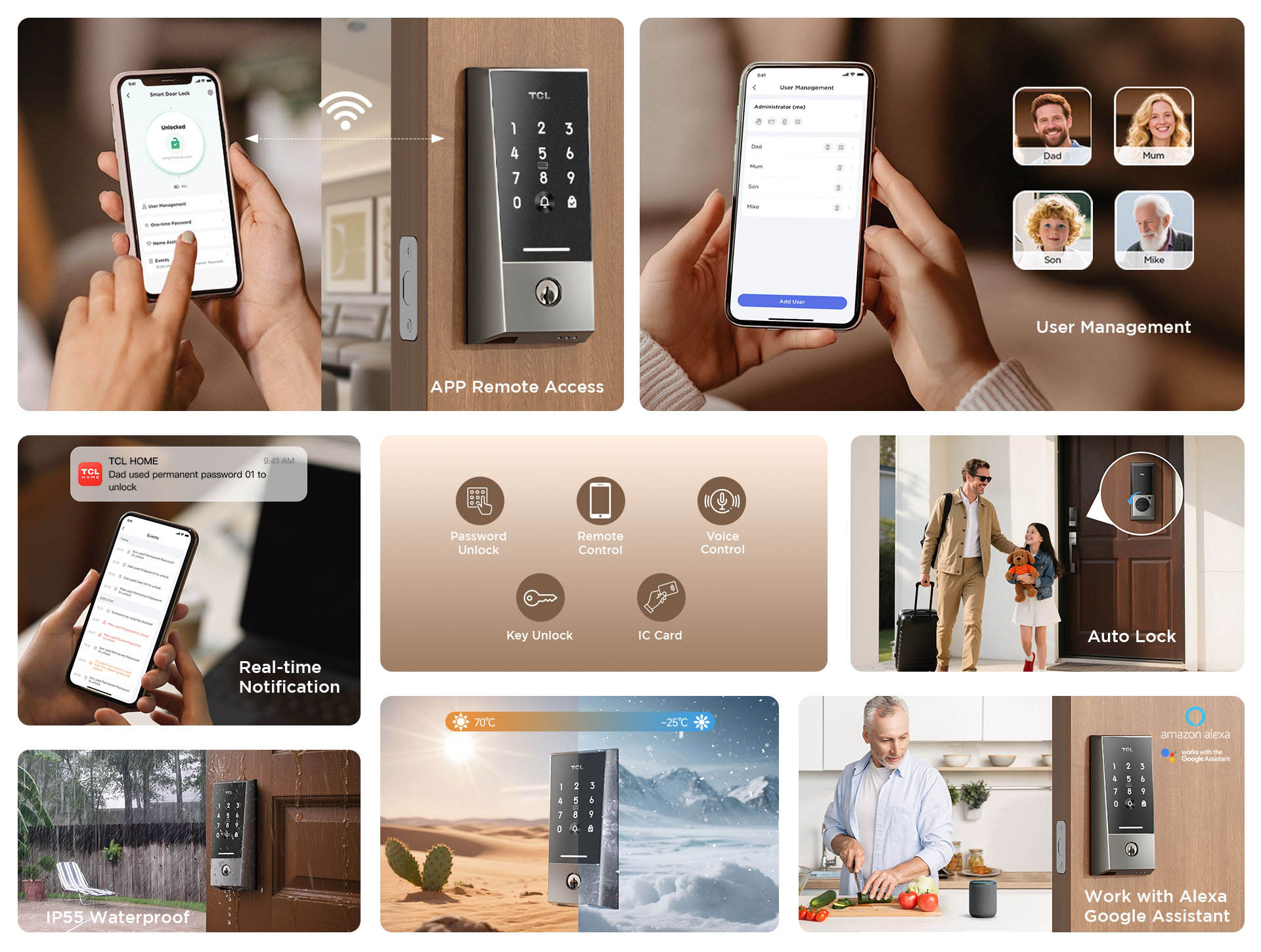 TCL D2 Keypad Smart Lock Top Feature