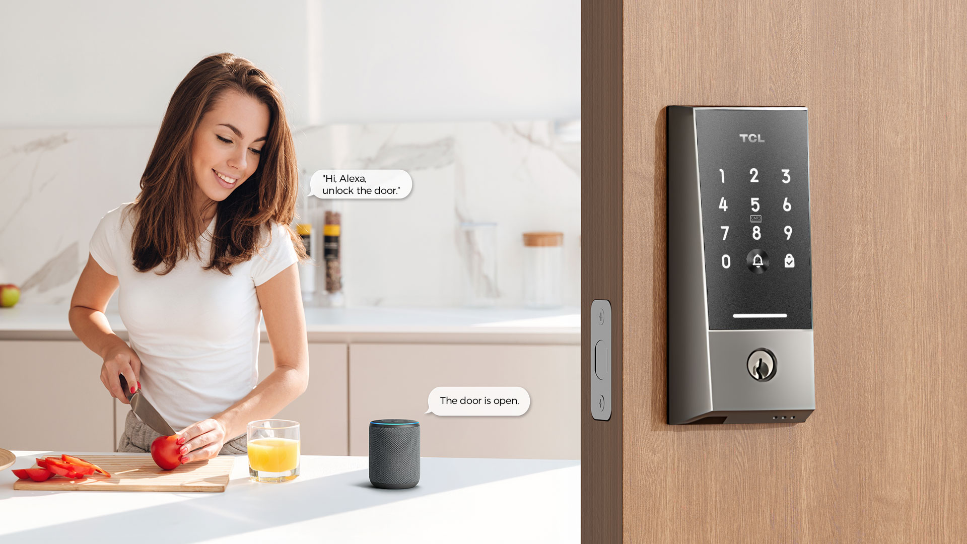 TCL D2 Keypad Smart Lock Works with Alexa & Google Assistant