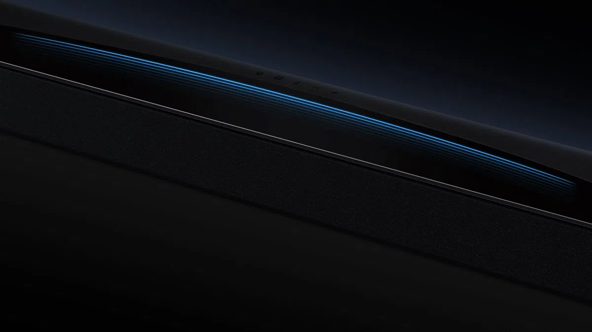 TCL Q85H Soundbar Abyss mirror lighting effect