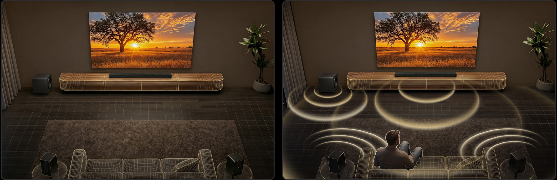 Achieve a listening room effect in any space
