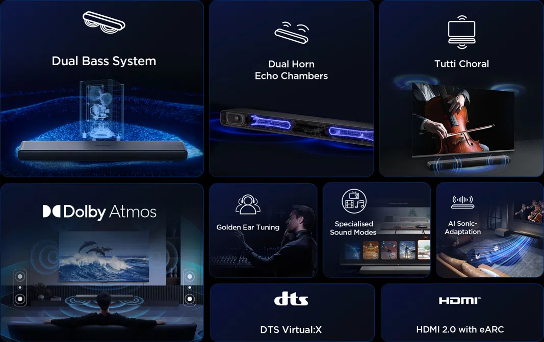 TCL S45H 2.0 Pro All-in-One Dolby Atmos Soundbar