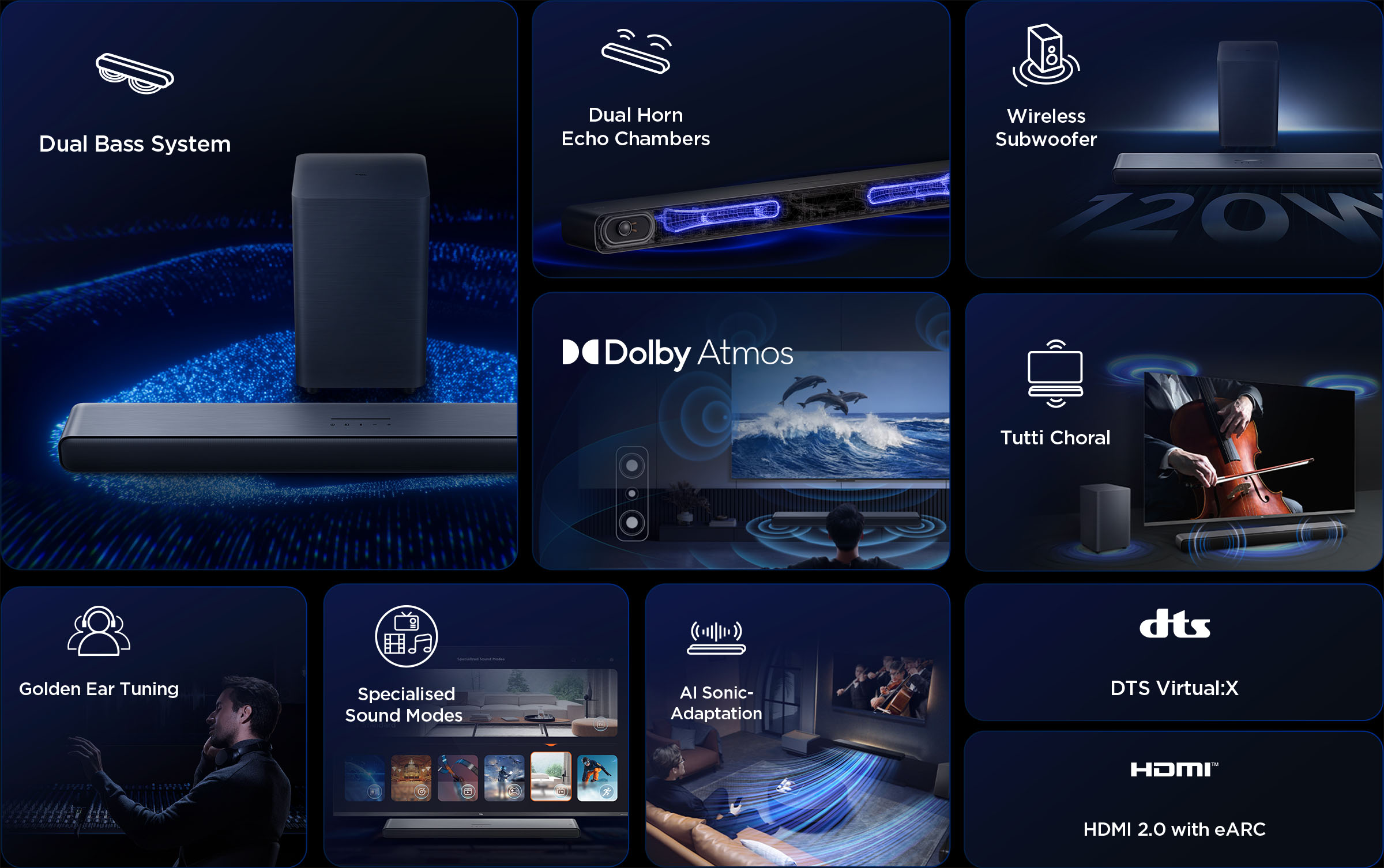 TCL Soundbar S55H 2.1ch Pro - TCL Global